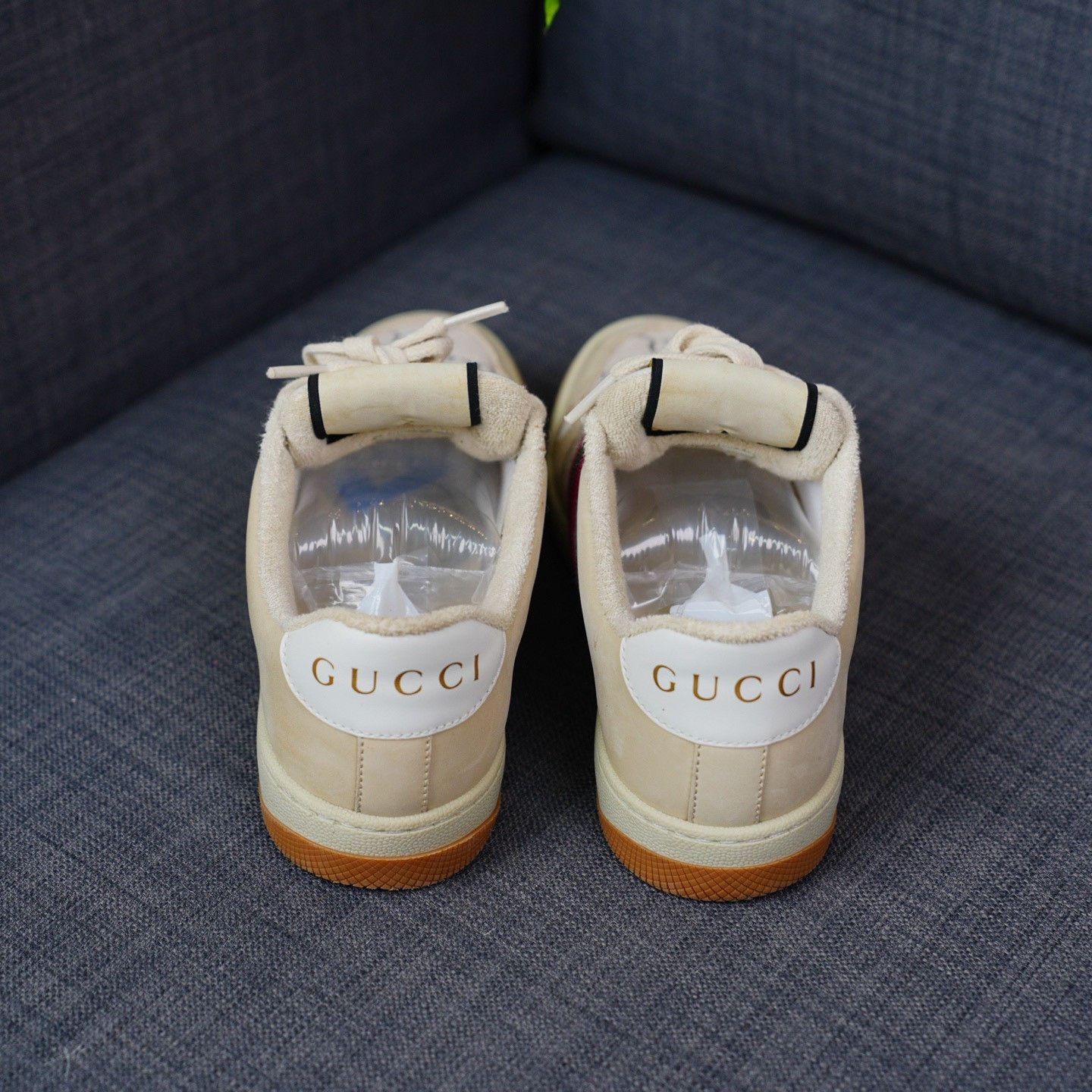 Gucci Gucci White Lowtop Sneakers us_6-5 Women Size US 6.5 / IT 36.5 - 5 Thumbnail