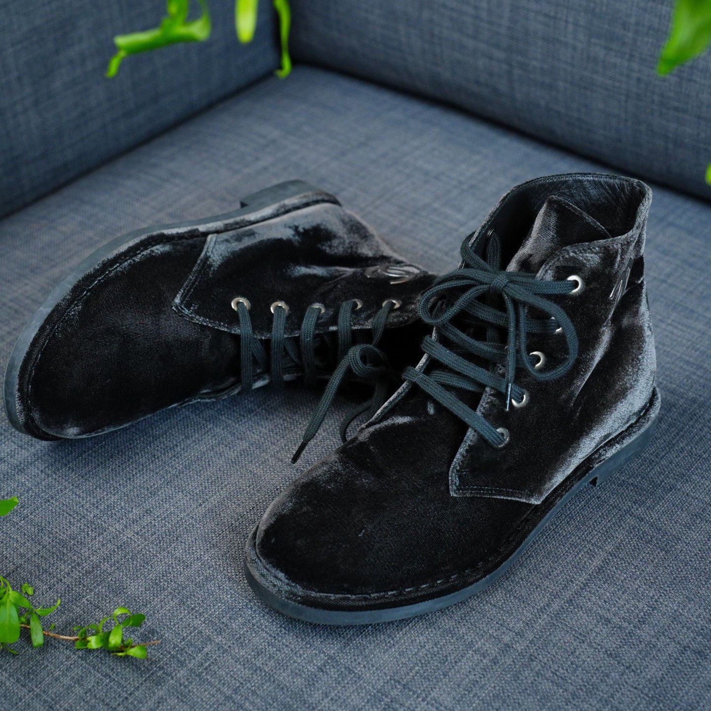 Chanel Chanel Velvet Black Boots us_6-5 Women Size US 6.5 / IT 36.5 - 2 Thumbnail