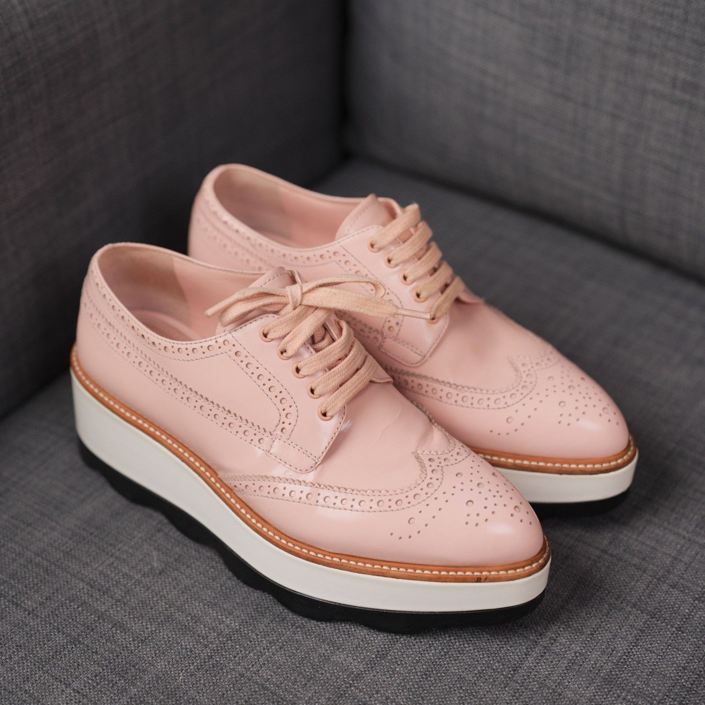 Prada Prada Pink Lowtop Sneakers us_6-5 Women Size US 6.5 / IT 36.5 - 5 Thumbnail