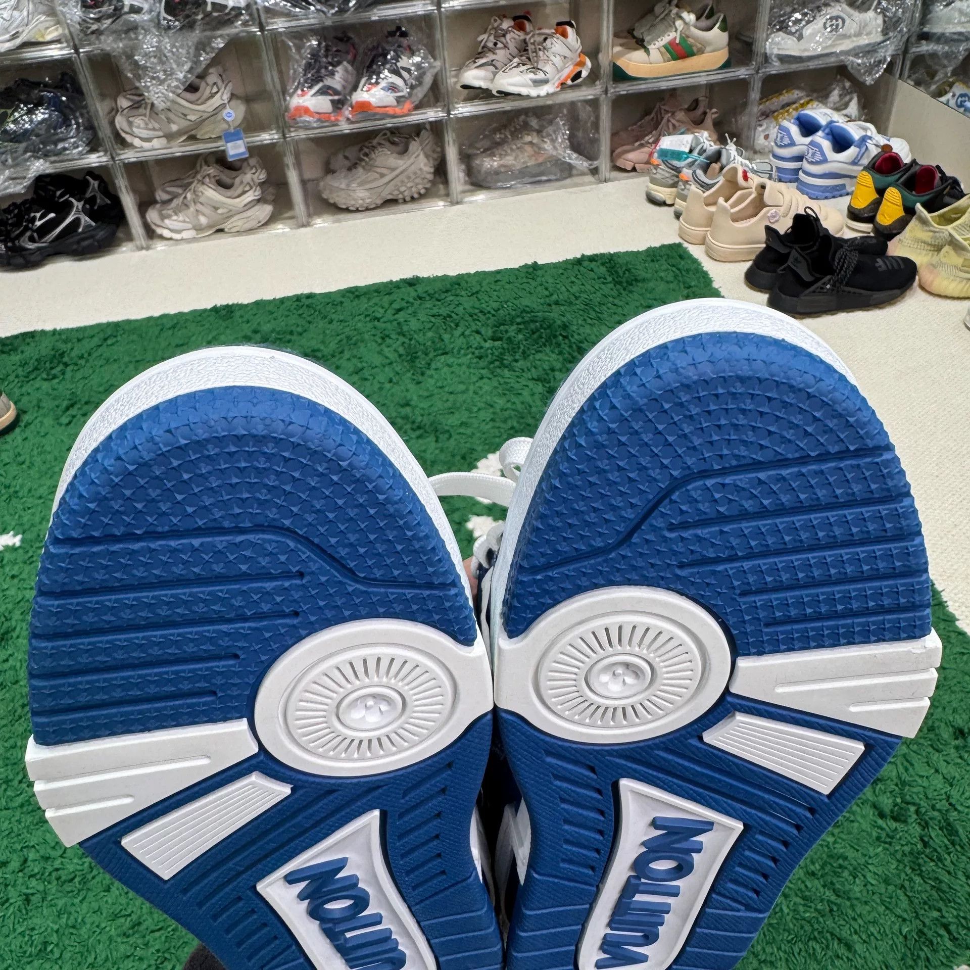 Louis Vuitton Louis Vuitton Training Denim Blue Lowtop Sneakers us_6 Women Size US 6 / IT 36 - 7 Thumbnail