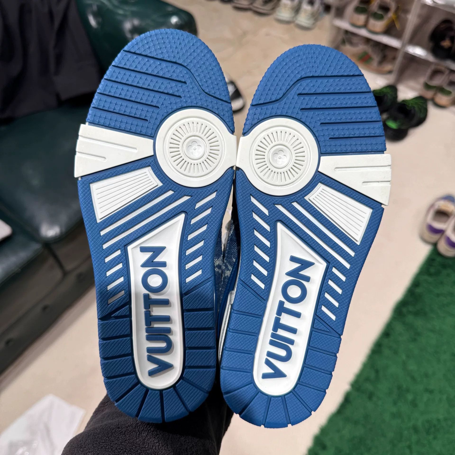 Louis Vuitton Louis Vuitton Training Denim Blue Lowtop Sneakers us_6 Women Size US 6 / IT 36 - 6 Thumbnail