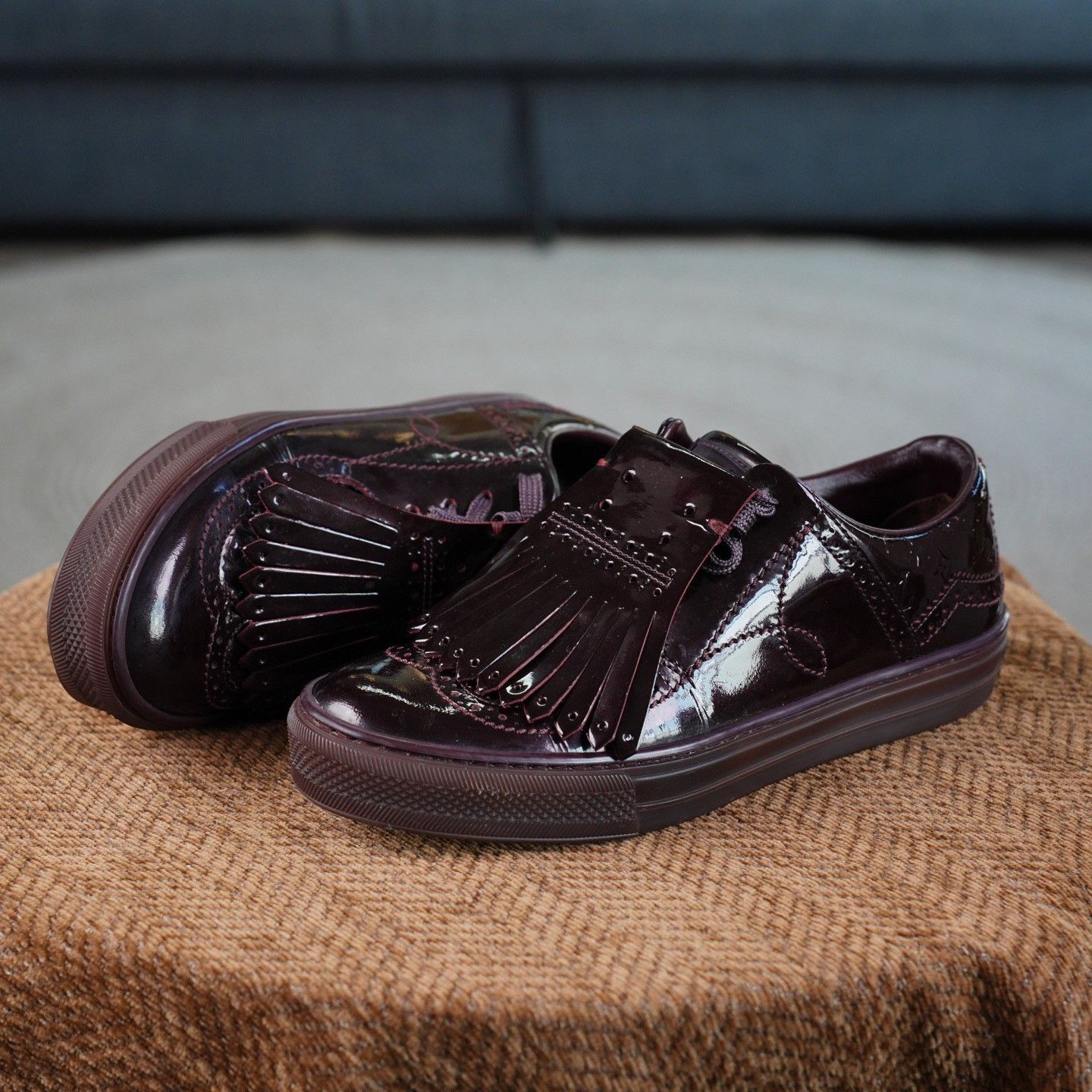 Louis Vuitton Louis Vuitton Patent Lowtop Sneakers us_6 Women Size US 6 / IT 36 - 2 Thumbnail