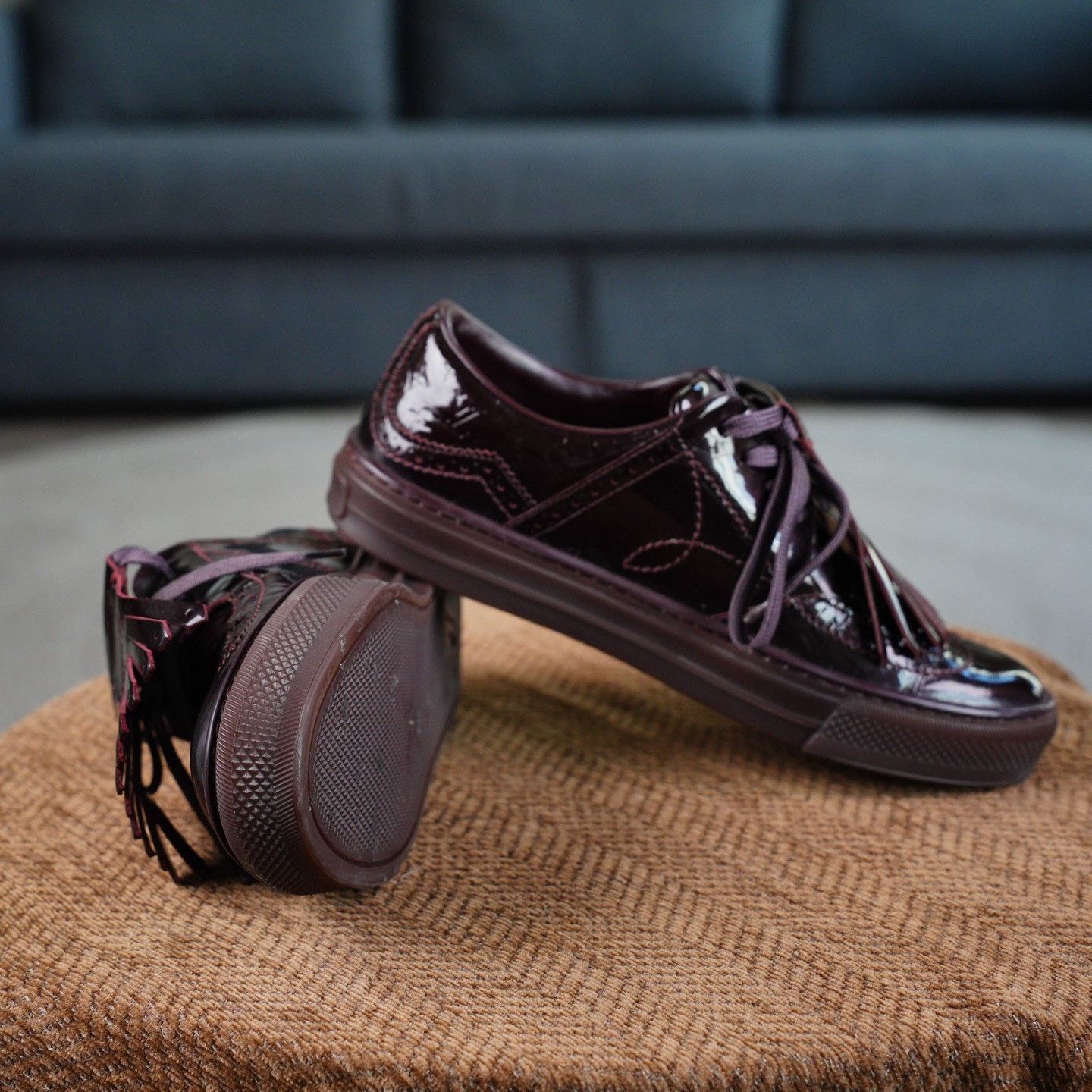 Louis Vuitton Louis Vuitton Patent Lowtop Sneakers us_6 Women Size US 6 / IT 36 - 6 Thumbnail