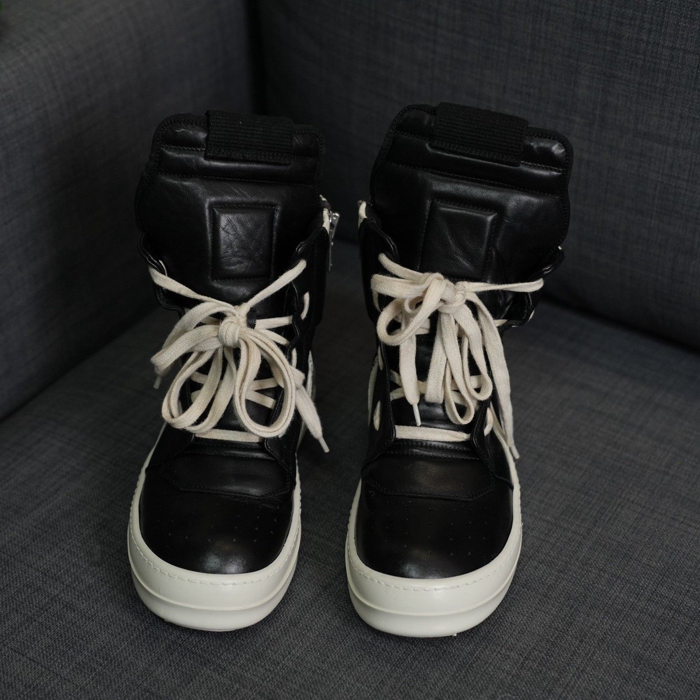 Rick Owens Rick Owens Black Hitop Sneakers us_6 Women Size US 6 / IT 36 - 4 Thumbnail