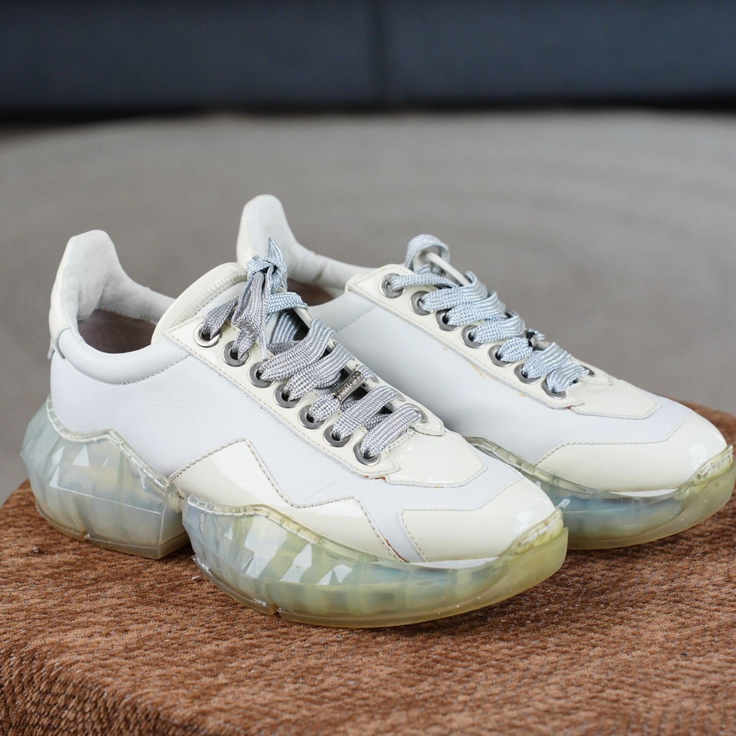 Jimmy Choo Jimmy Choo Clear Beige Lowtop Sneakers us_6 Women Size US 6 / IT 36 - 5 Thumbnail