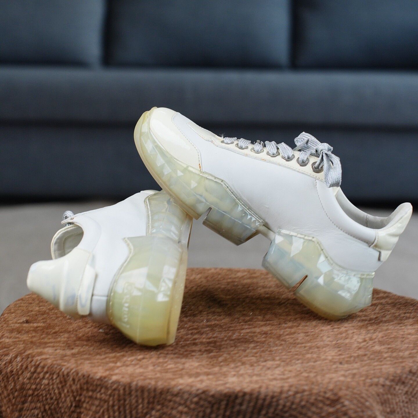 Jimmy Choo Jimmy Choo Clear Beige Lowtop Sneakers us_6 Women Size US 6 / IT 36 - 6 Thumbnail
