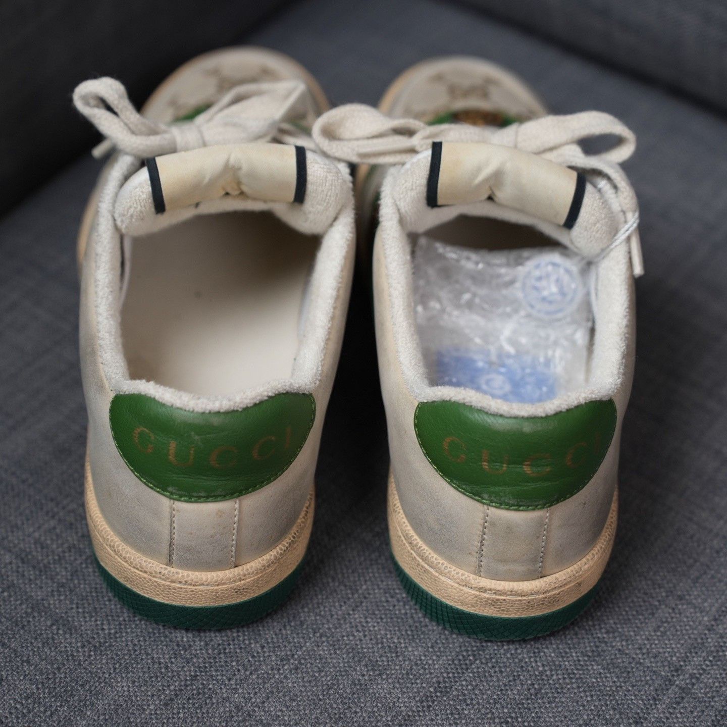 Gucci Gucci Distressed Green Lowtop Sneakers us_6 Women Size US 6 / IT 36 - 6 Thumbnail