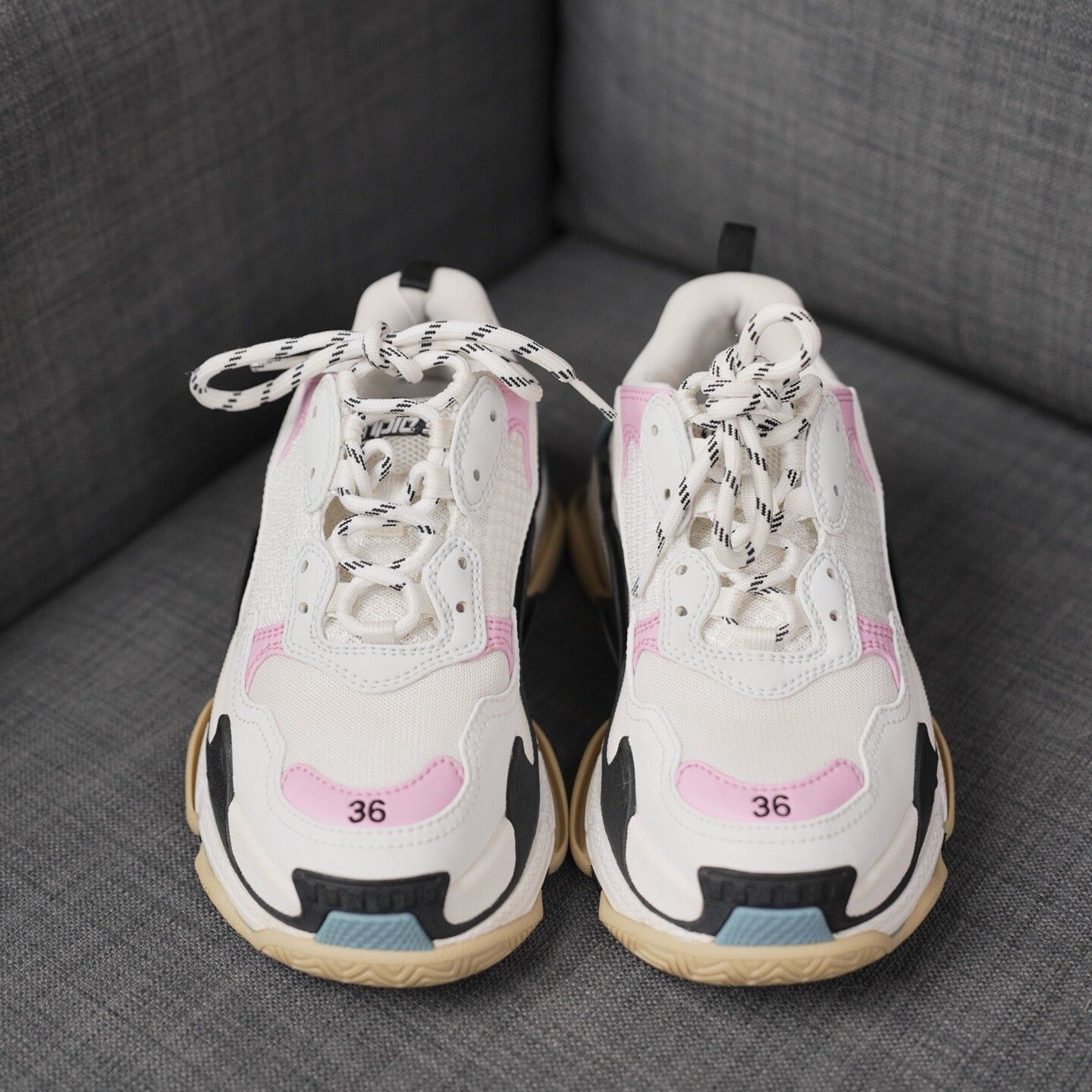 Balenciaga Balenciaga Pink Lowtop Sneakers us_6 Women Size US 6 / IT 36 - 4 Thumbnail
