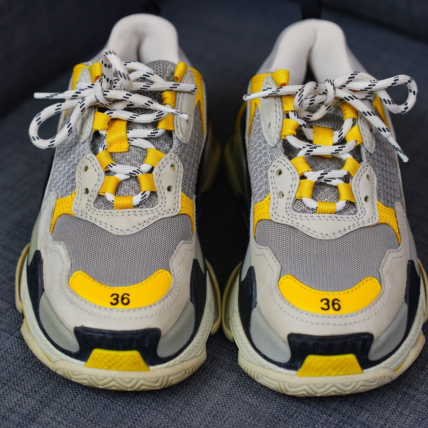 Balenciaga Balenciaga Yellow Lowtop Sneakers us_6 Women Size US 6 / IT 36 - 4 Thumbnail