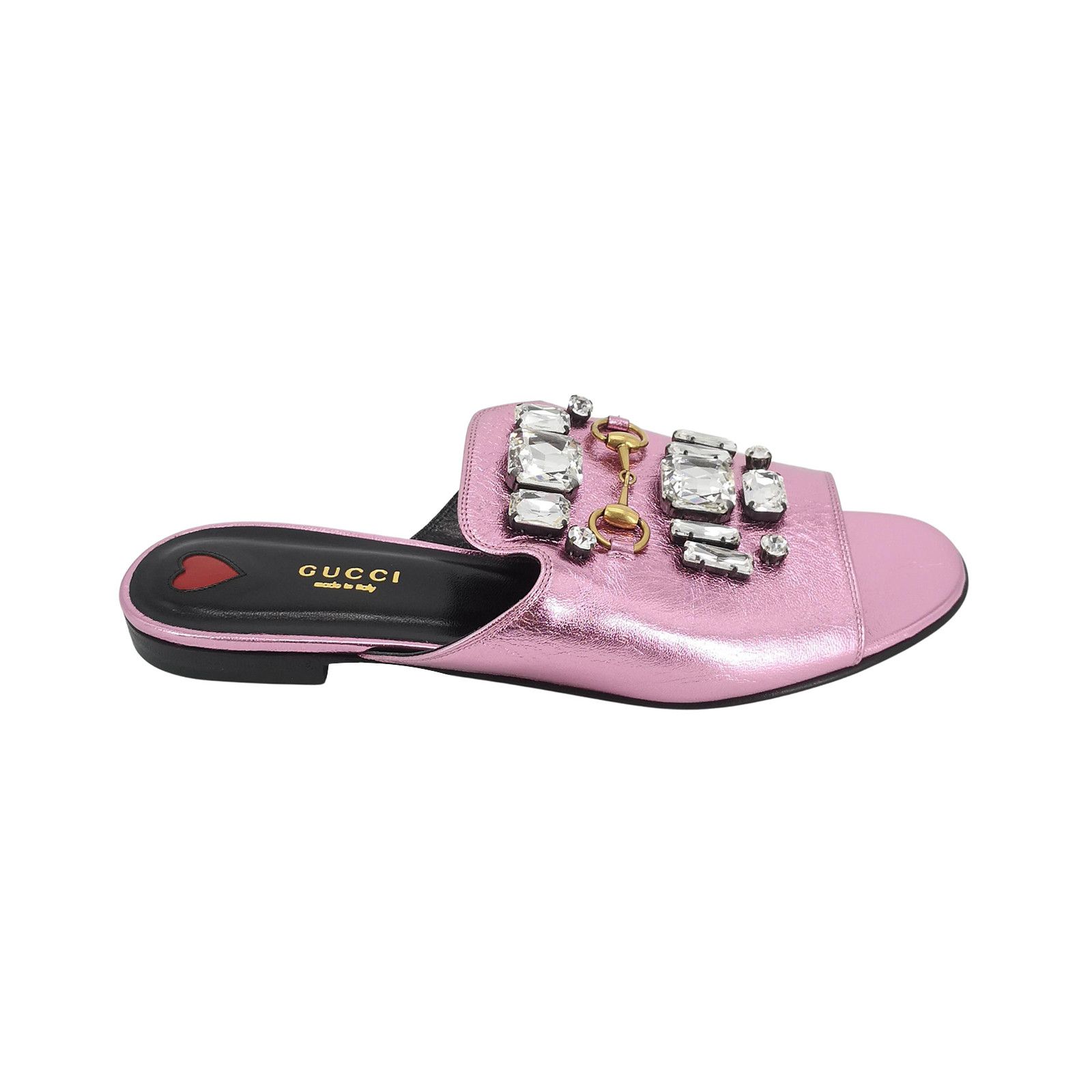 Gucci Gucci Metallic Crystal Horsebit Mules 40.5 Size US 10.5 / IT 40.5 - 2 Thumbnail