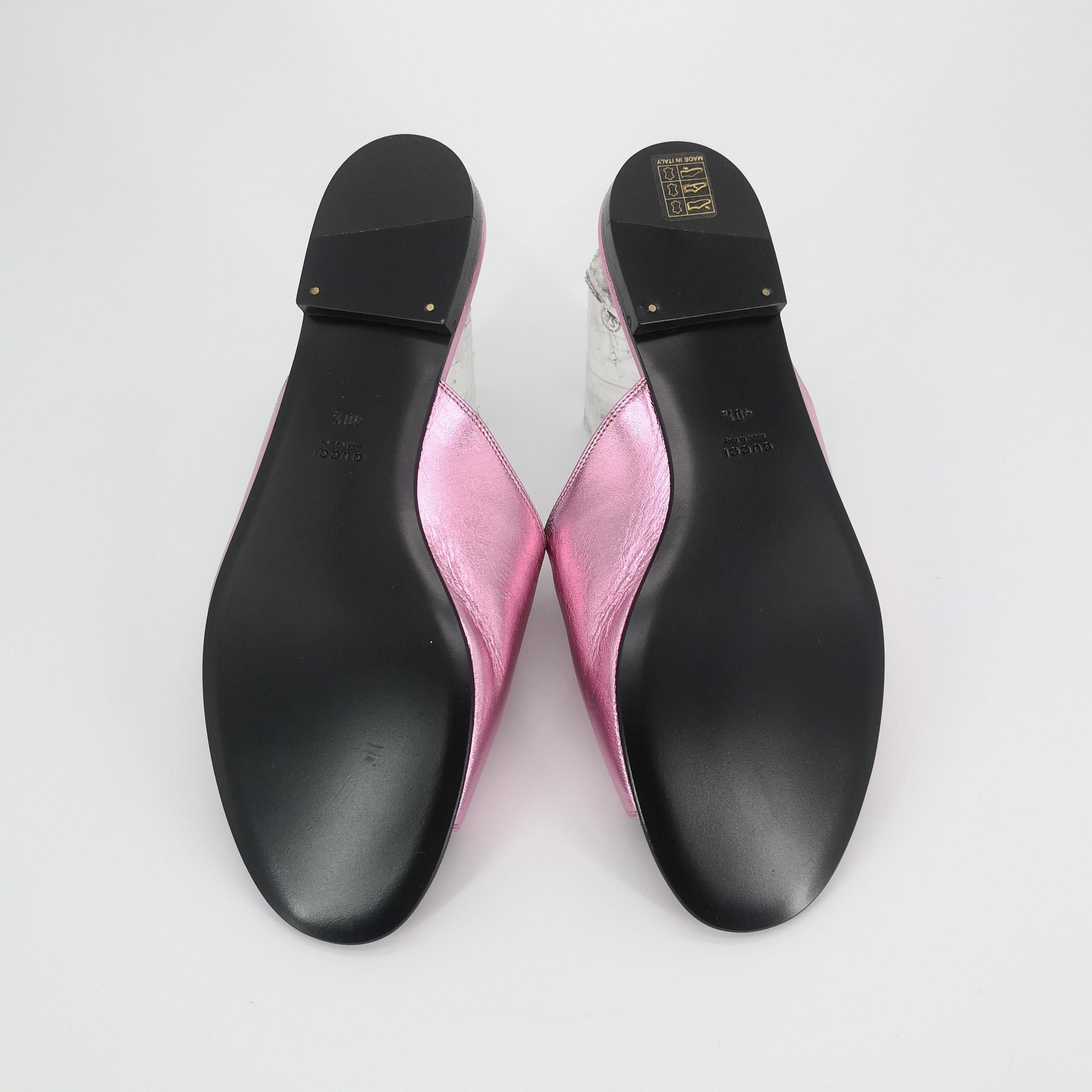 Gucci Gucci Metallic Crystal Horsebit Mules 40.5 Size US 10.5 / IT 40.5 - 6 Thumbnail