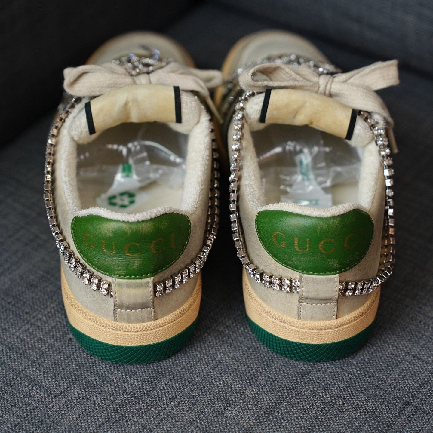 Gucci Gucci Green Lowtop Sneakers us_6 Women Size US 6 / IT 36 - 6 Thumbnail