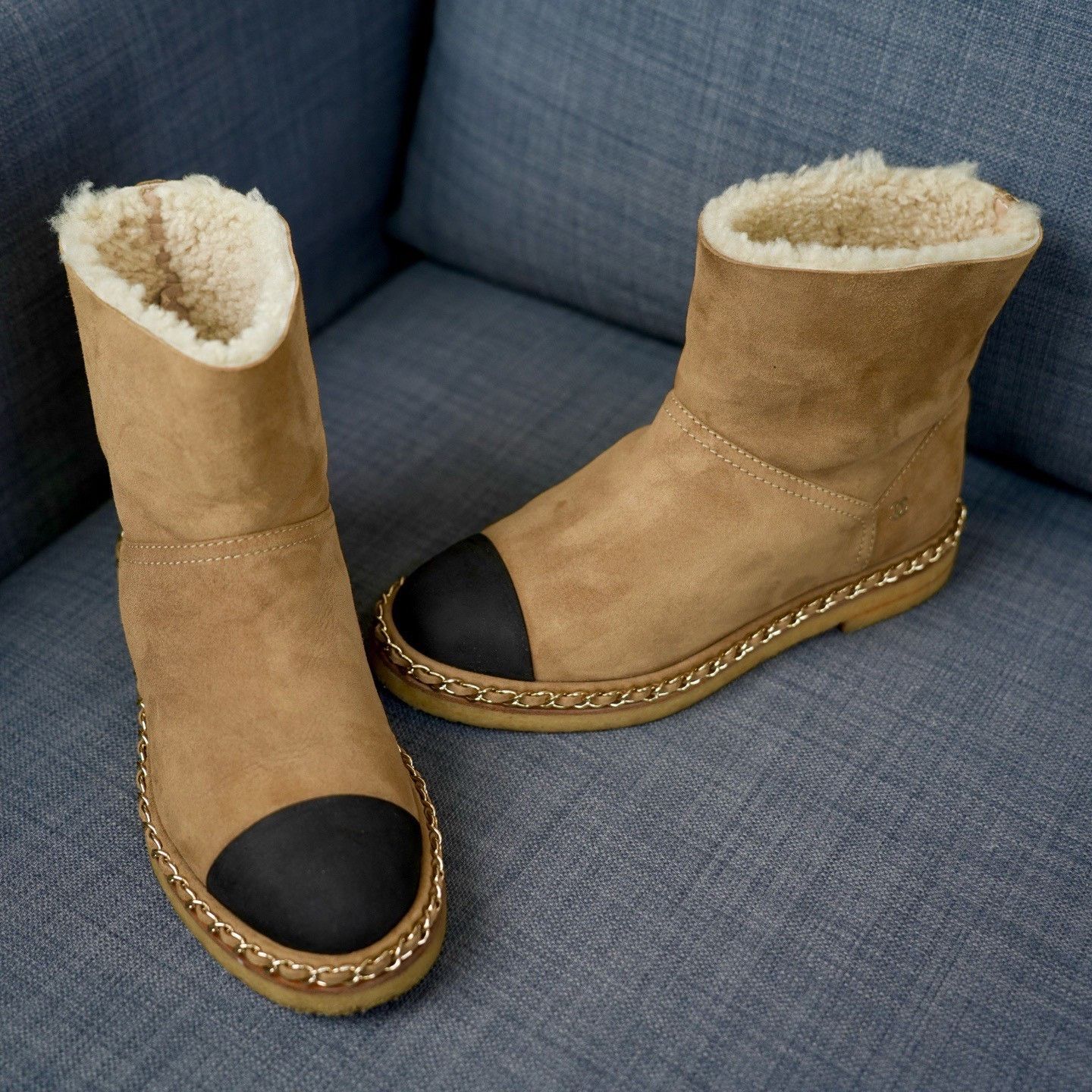 Chanel Chanel Suede Brown Boots us_6 Women Size US 6 / IT 36 - 3 Thumbnail