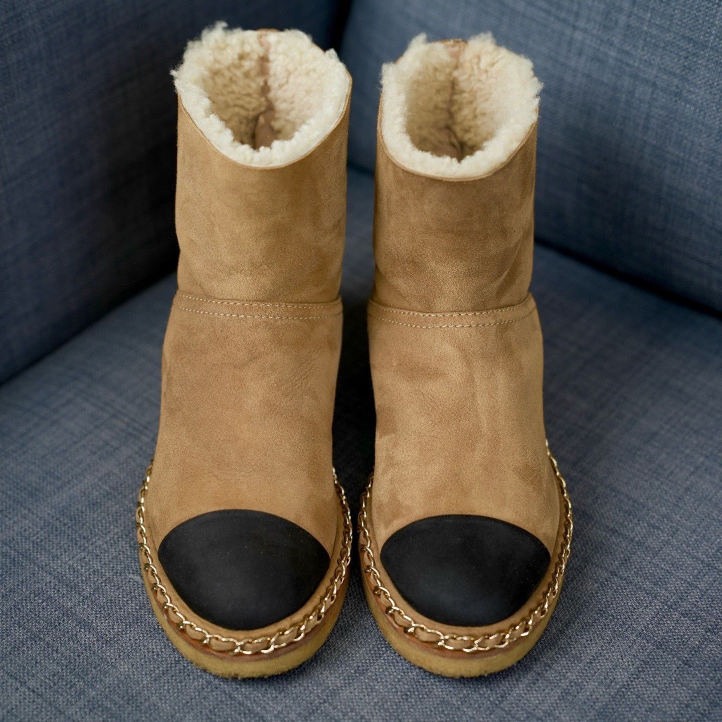 Chanel Chanel Suede Brown Boots us_6 Women Size US 6 / IT 36 - 4 Thumbnail