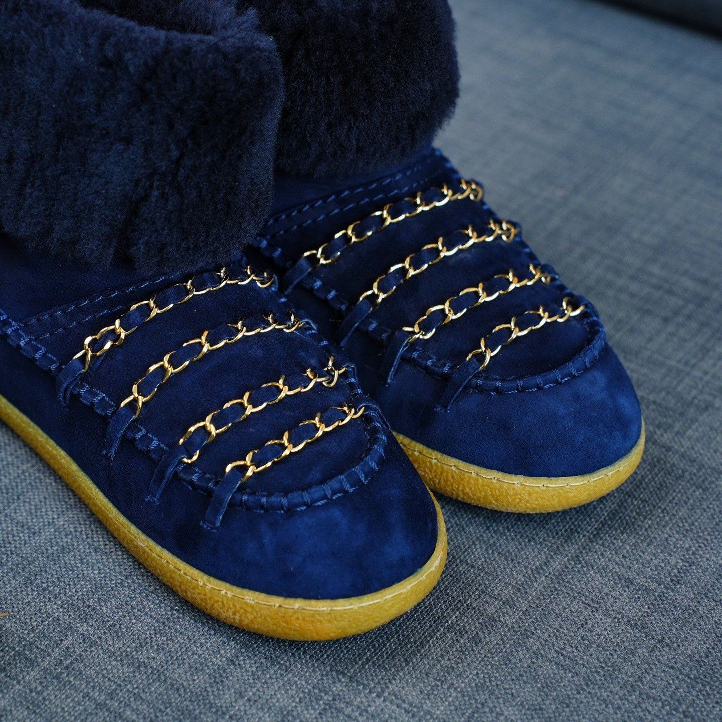 Chanel Chanel Suede Blue Boots us_6 Women Size US 6 / IT 36 - 4 Thumbnail