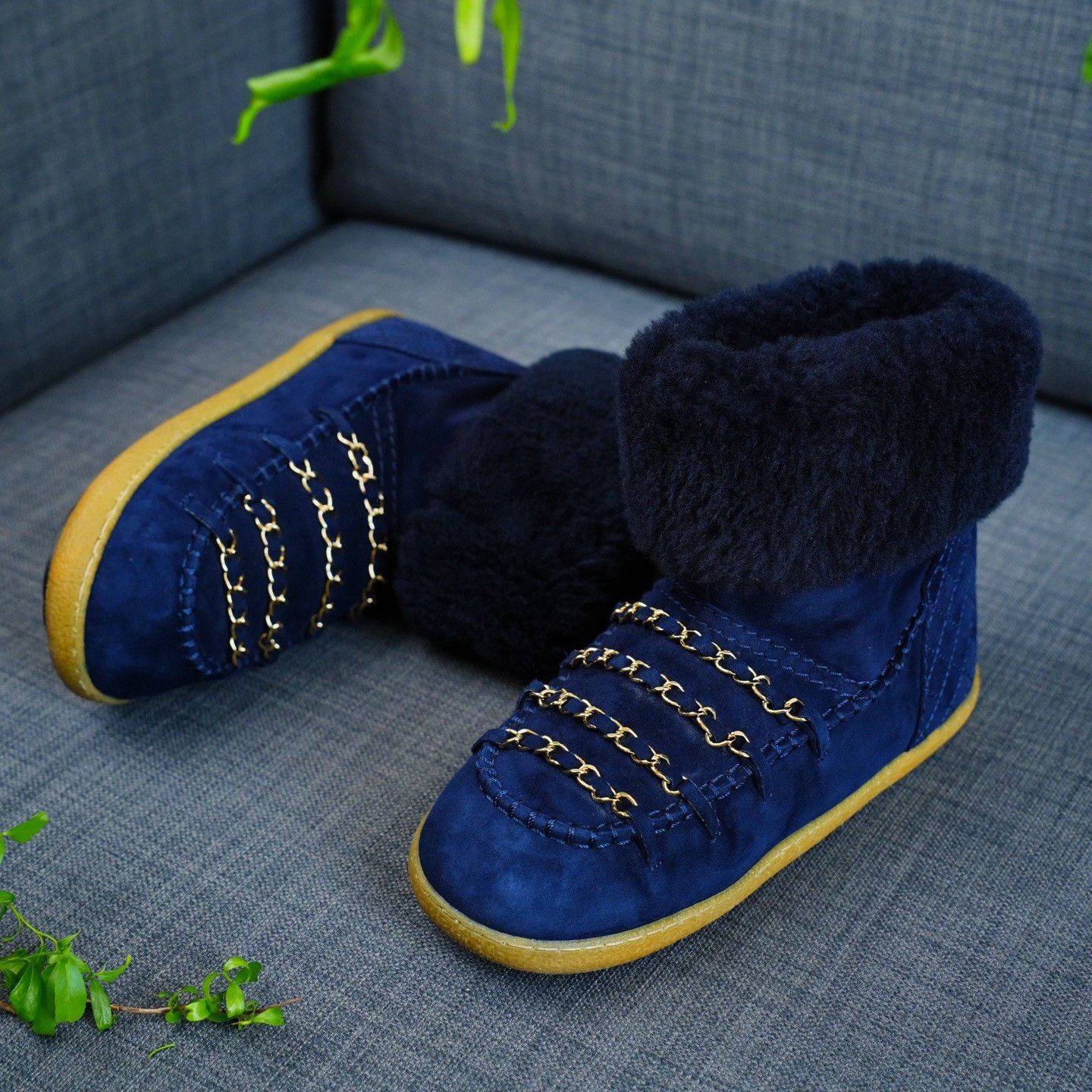 Chanel Chanel Suede Blue Boots us_6 Women Size US 6 / IT 36 - 2 Thumbnail