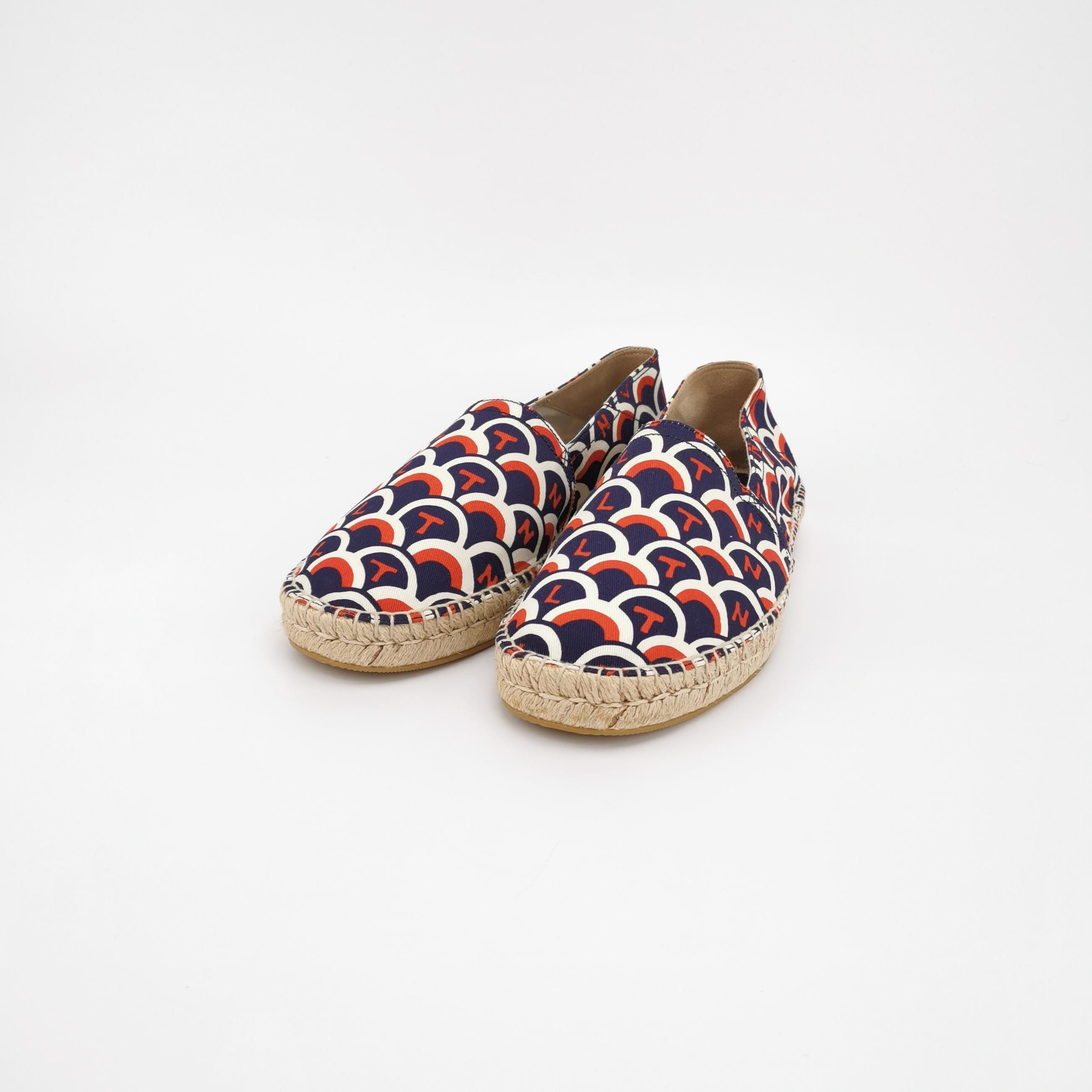 Valentino Valentino Monogram Print Canvas Espadrilles EU 40 Size US 7 / EU 40 - 4 Thumbnail