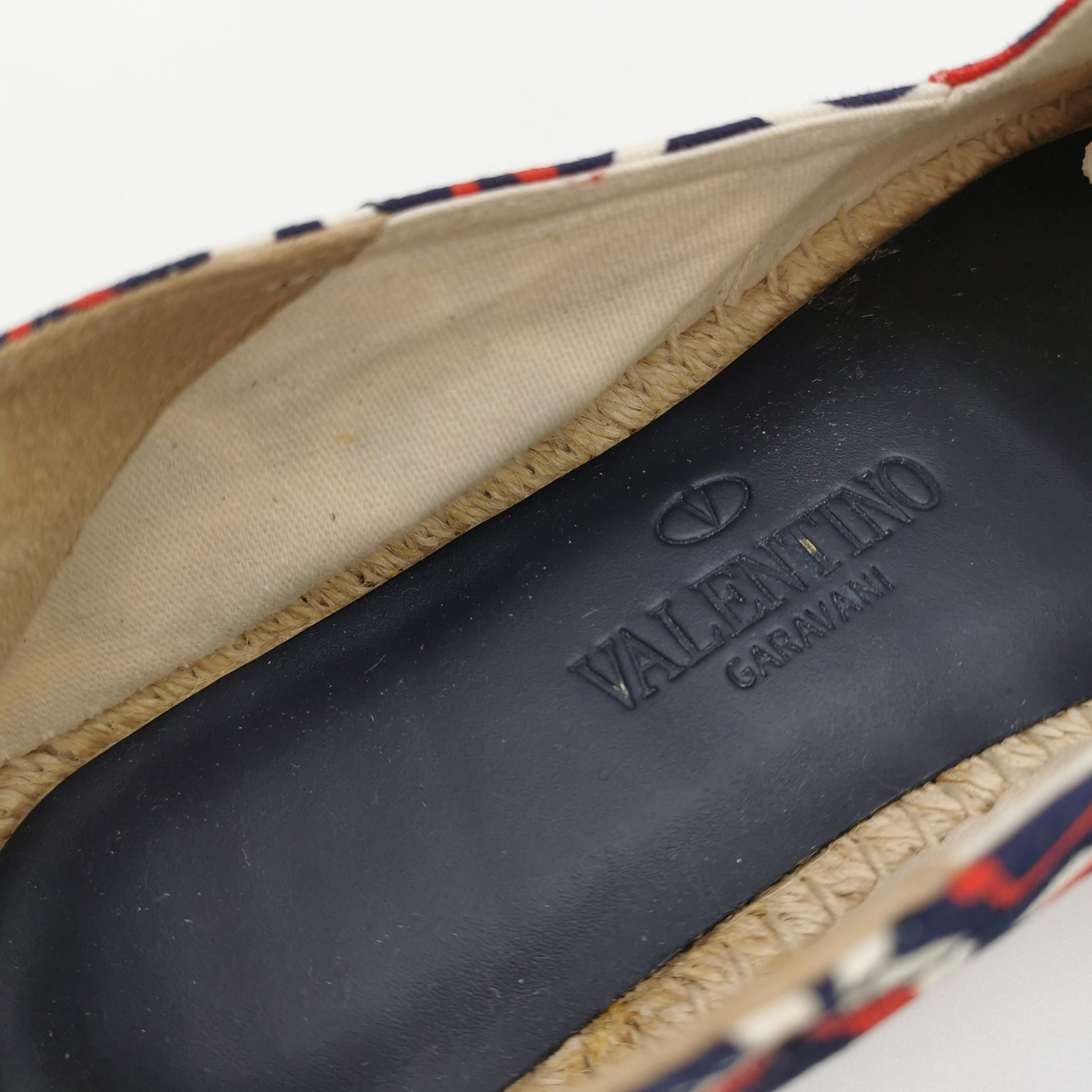 Valentino Valentino Monogram Print Canvas Espadrilles EU 40 Size US 7 / EU 40 - 9 Thumbnail
