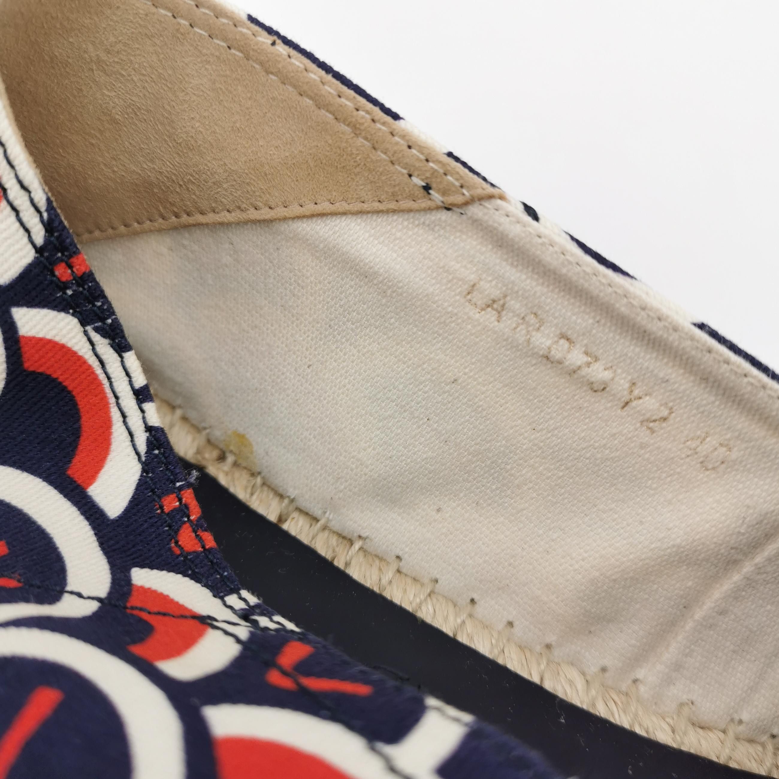 Valentino Valentino Monogram Print Canvas Espadrilles EU 40 Size US 7 / EU 40 - 10 Thumbnail