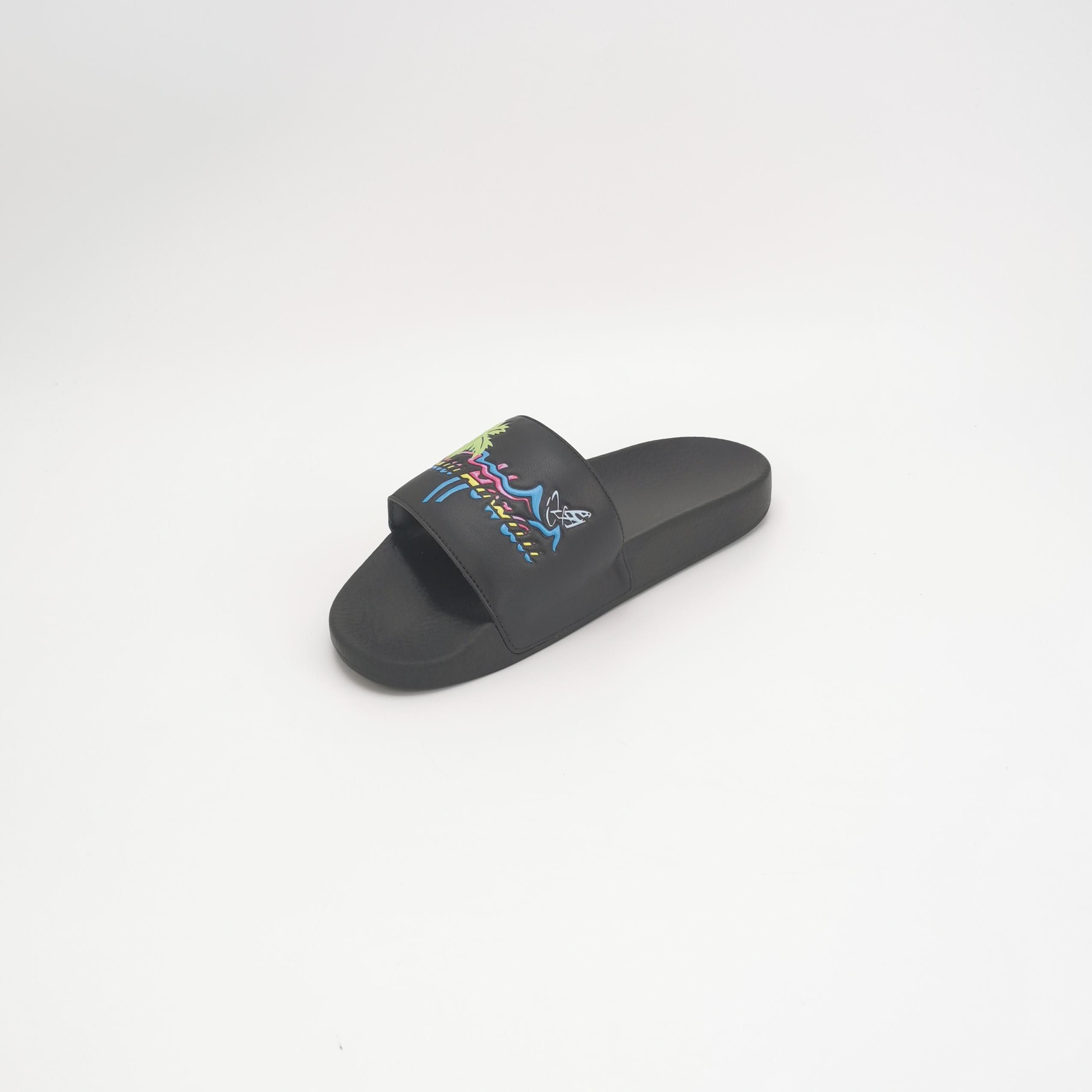 Gucci Gucci Hawaii Graphic Print Leather Slides 41 Size US 8 / EU 41 - 3 Thumbnail