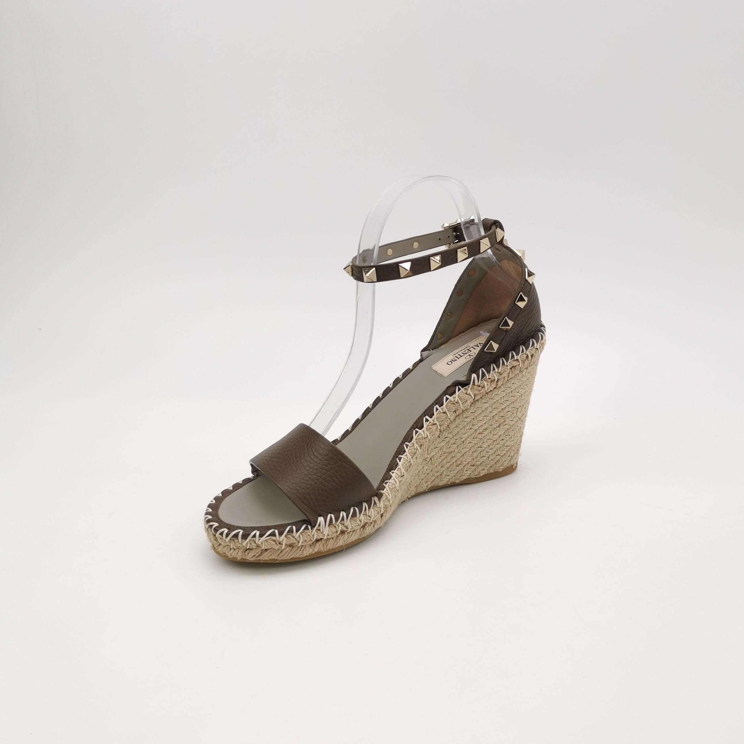 Valentino Valentino Rockstud Leather Wedge Sandals 40 Size US 10 / IT 40 - 3 Thumbnail