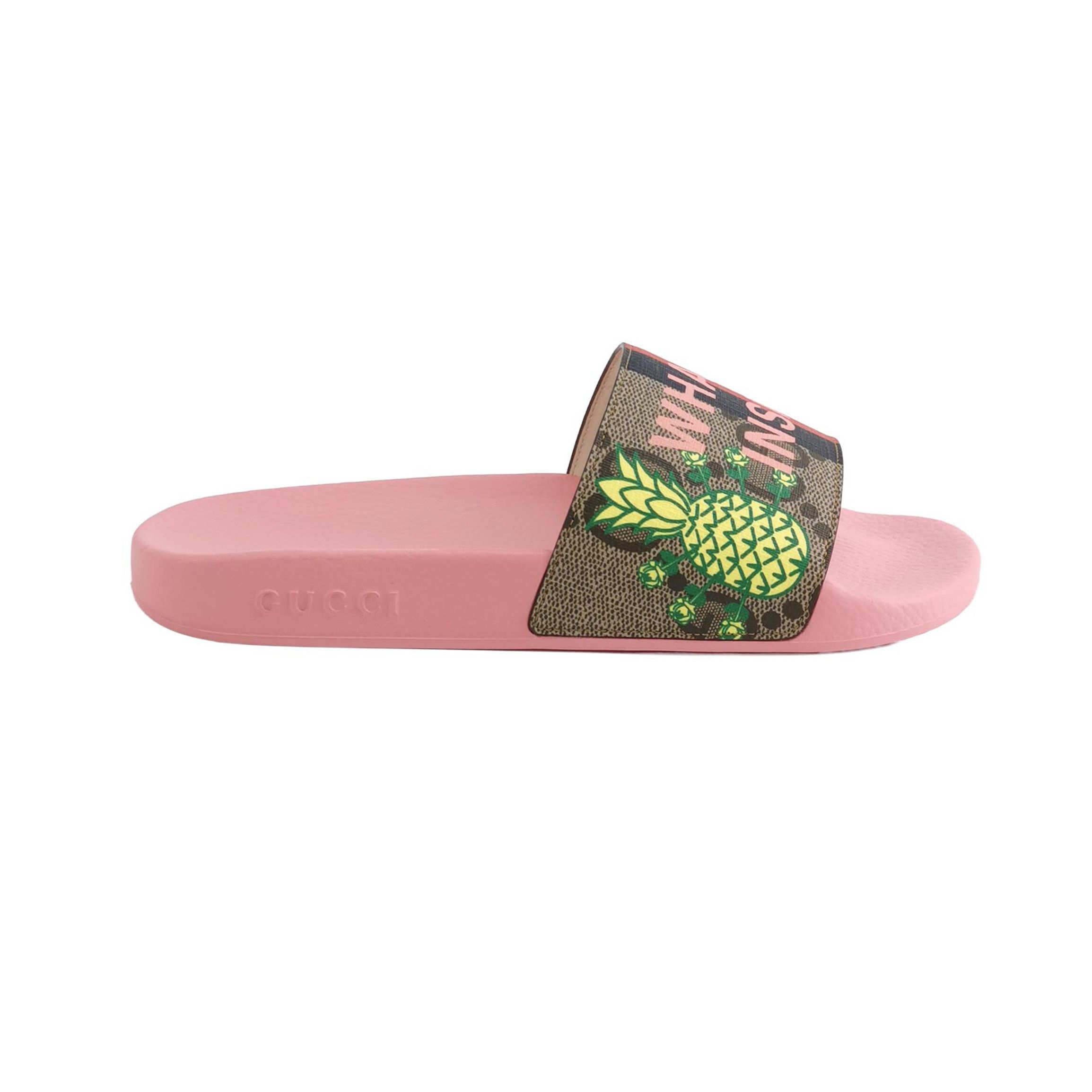 Gucci Gucci Pineapple GG Supreme Slides Size EU 41 Size US 8 / EU 41 - 2 Thumbnail