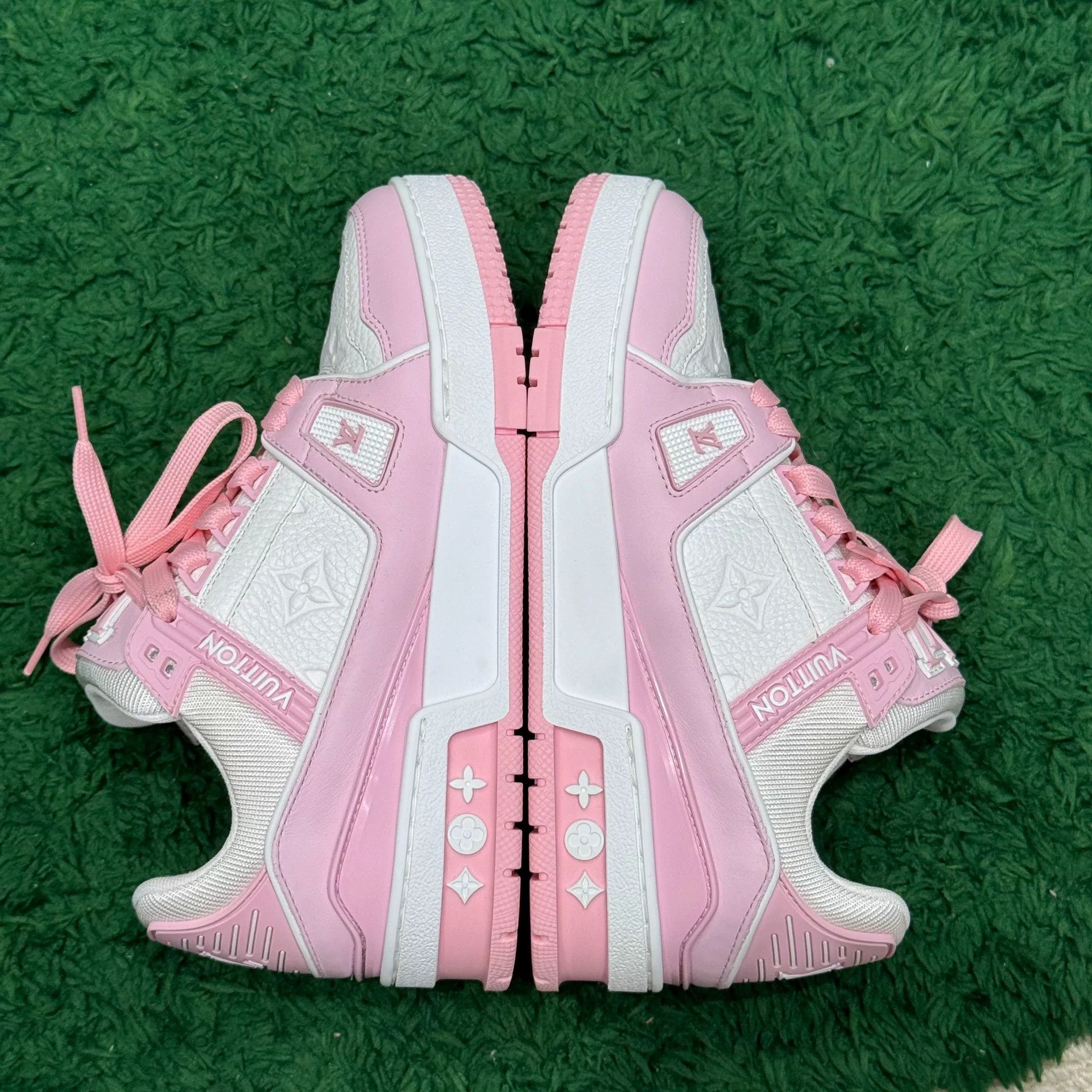Louis Vuitton Louis Vuitton Training Pink Lowtop Sneakers us_5-5 Women Size US 5.5 / IT 35.5 - 4 Thumbnail