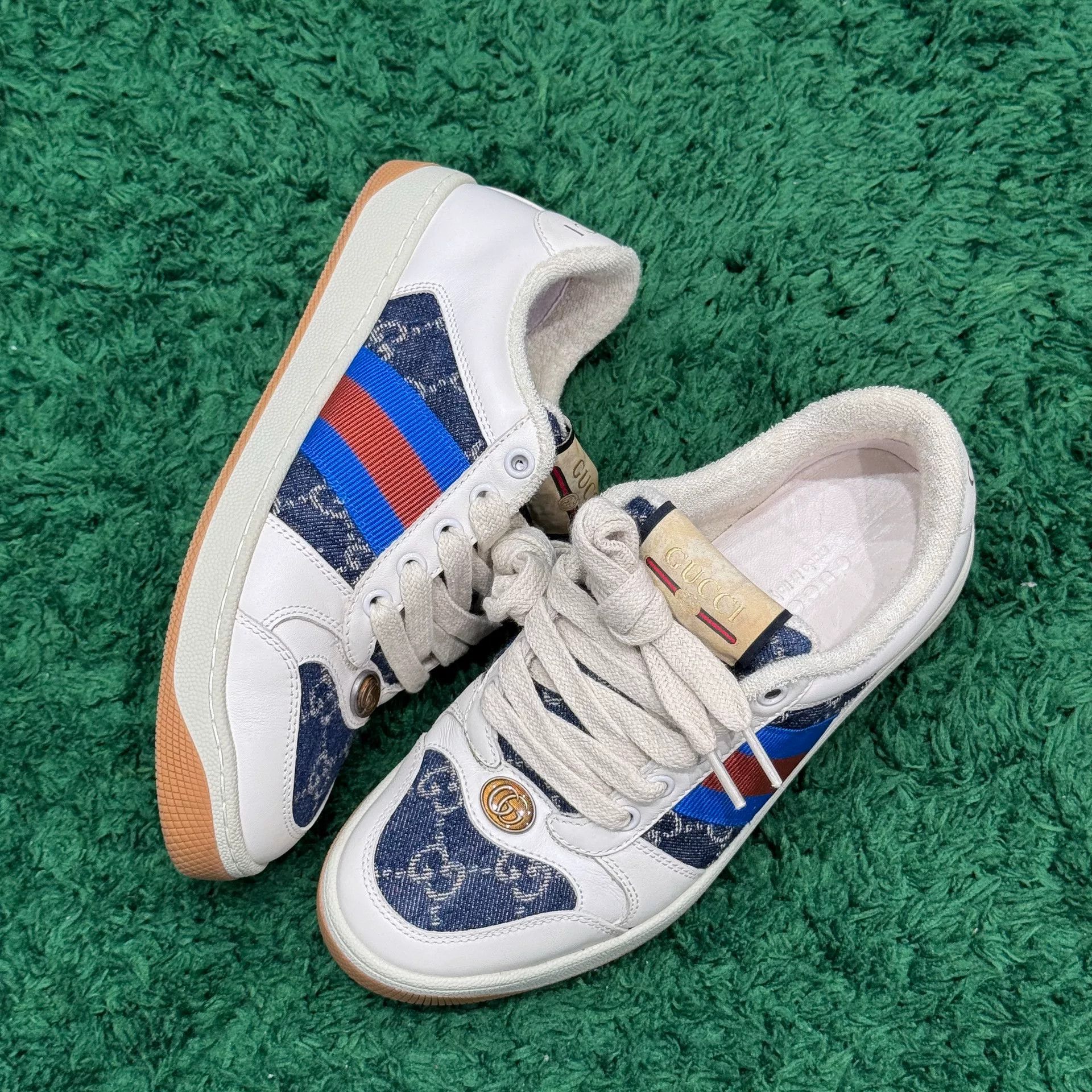 Gucci Gucci Denim Blue Lowtop Sneakers us_5-5 Women Size US 5.5 / IT 35.5 - 2 Thumbnail