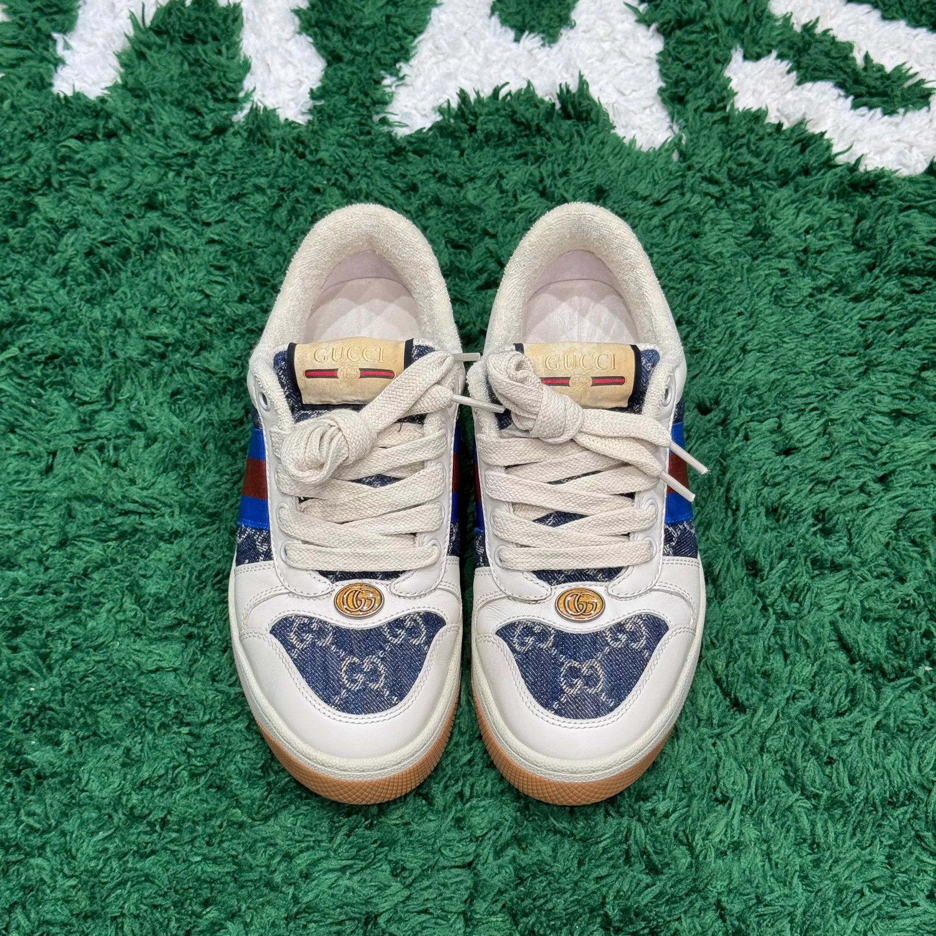 Gucci Gucci Denim Blue Lowtop Sneakers us_5-5 Women Size US 5.5 / IT 35.5 - 4 Thumbnail