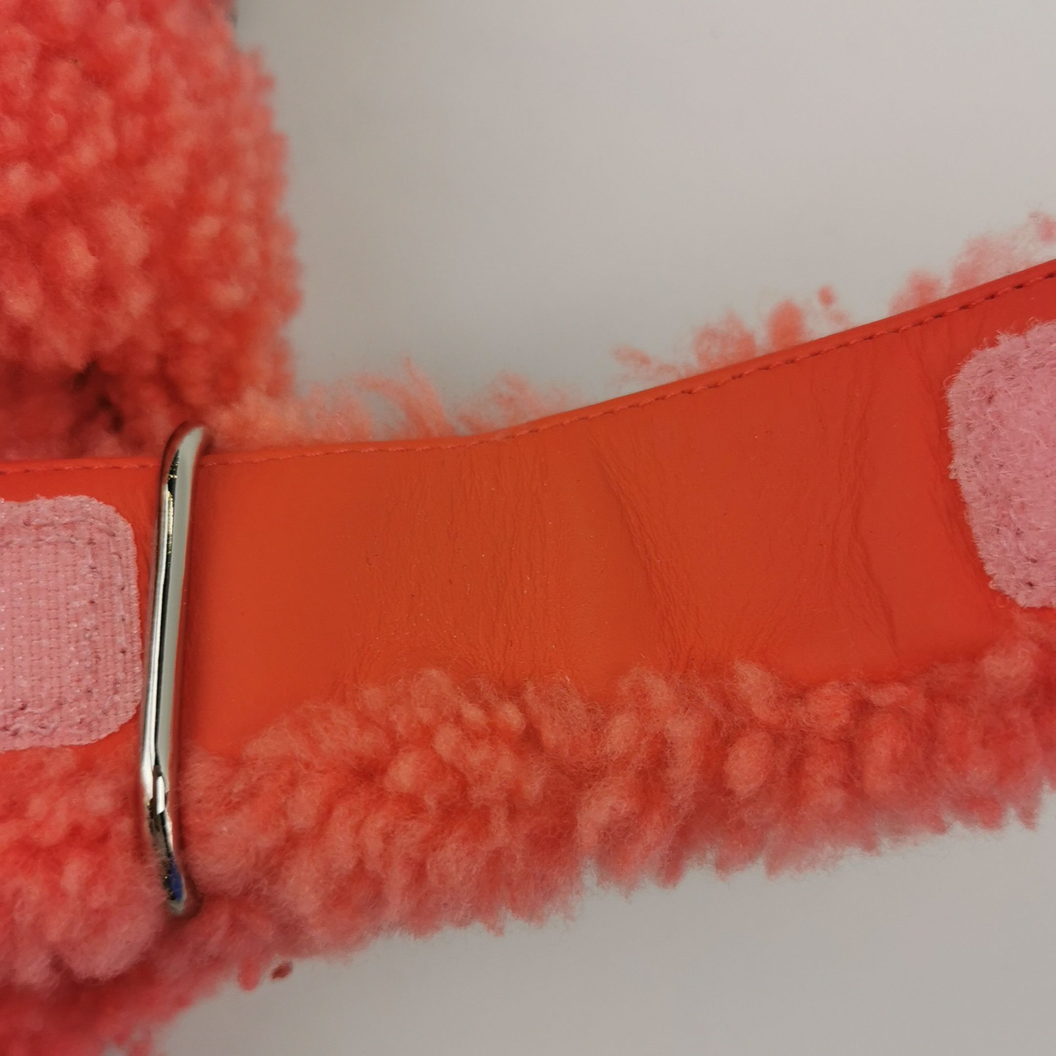 Hermes Hermes Pink Shearling Chypre Sandals 40 Size US 9 / IT 39 - 7 Thumbnail