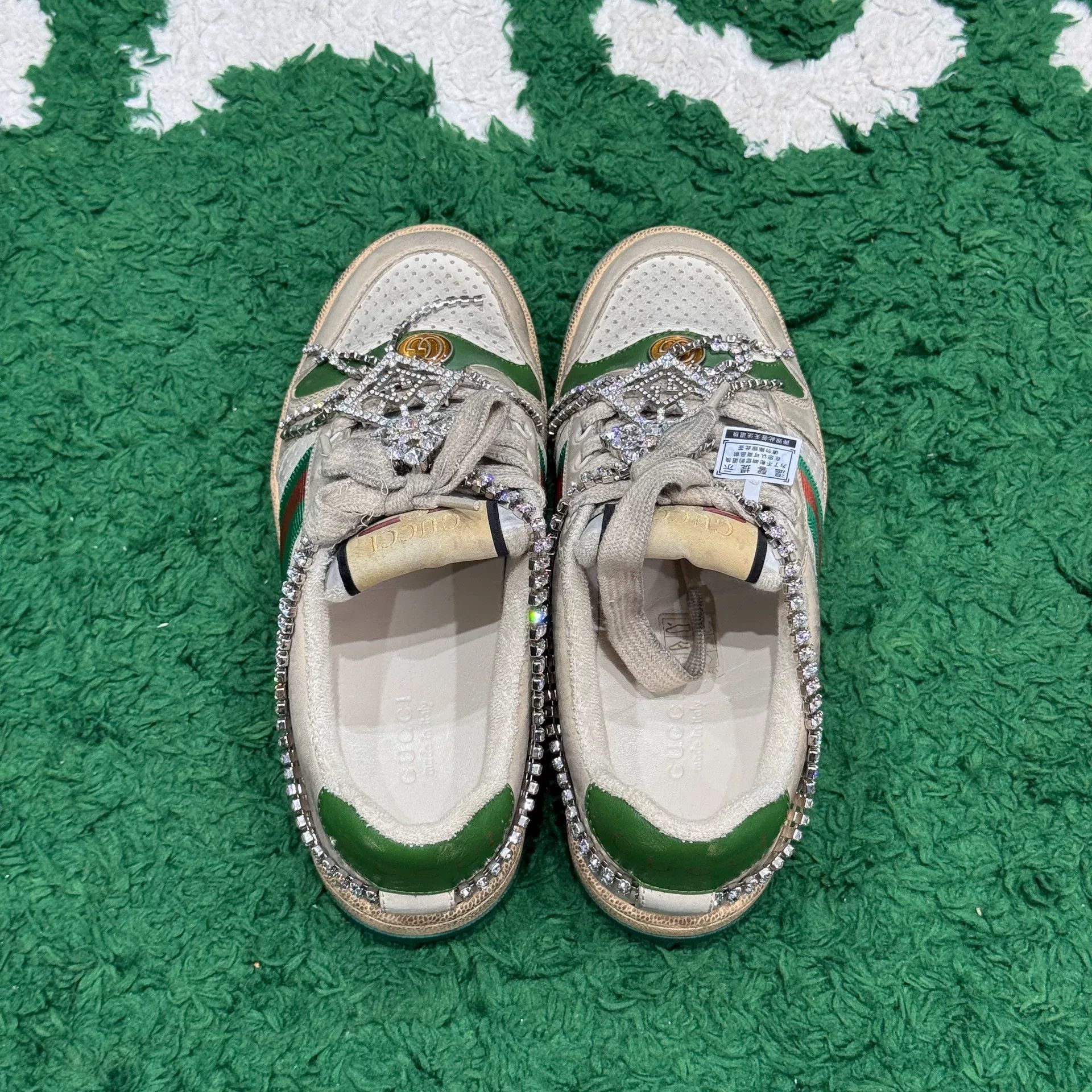 Gucci Gucci White Lowtop Sneakers us_5-5 Women Size US 5.5 / IT 35.5 - 4 Thumbnail