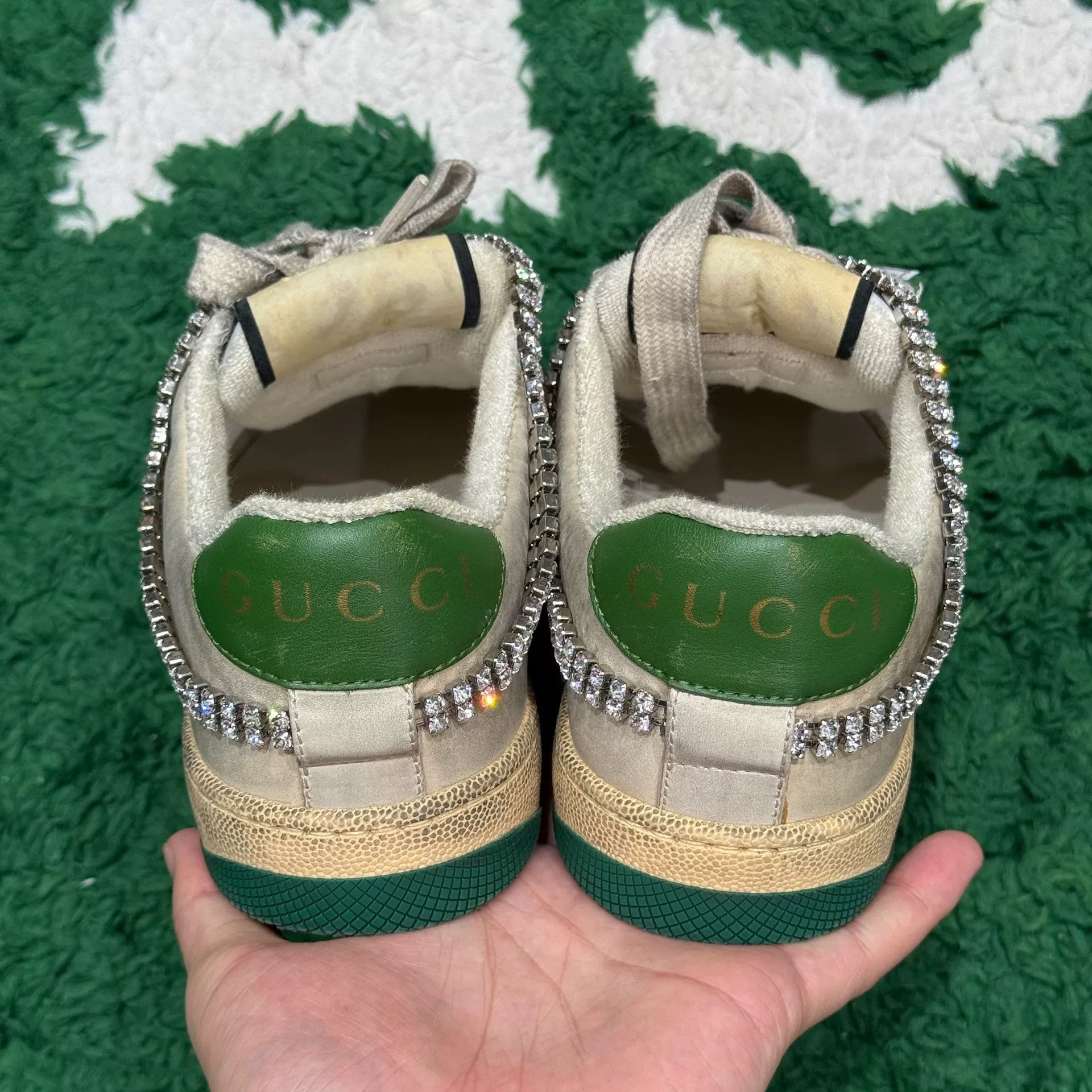 Gucci Gucci White Lowtop Sneakers us_5-5 Women Size US 5.5 / IT 35.5 - 5 Thumbnail