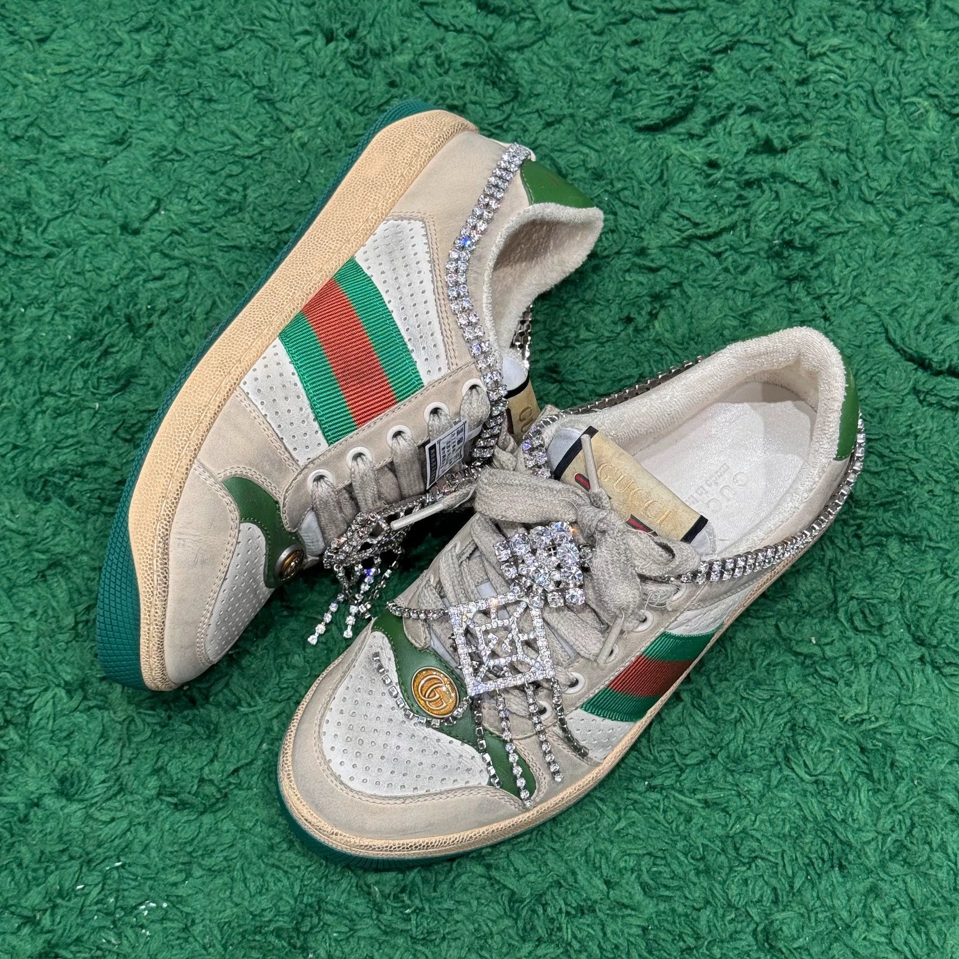 Gucci Gucci White Lowtop Sneakers us_5-5 Women Size US 5.5 / IT 35.5 - 2 Thumbnail
