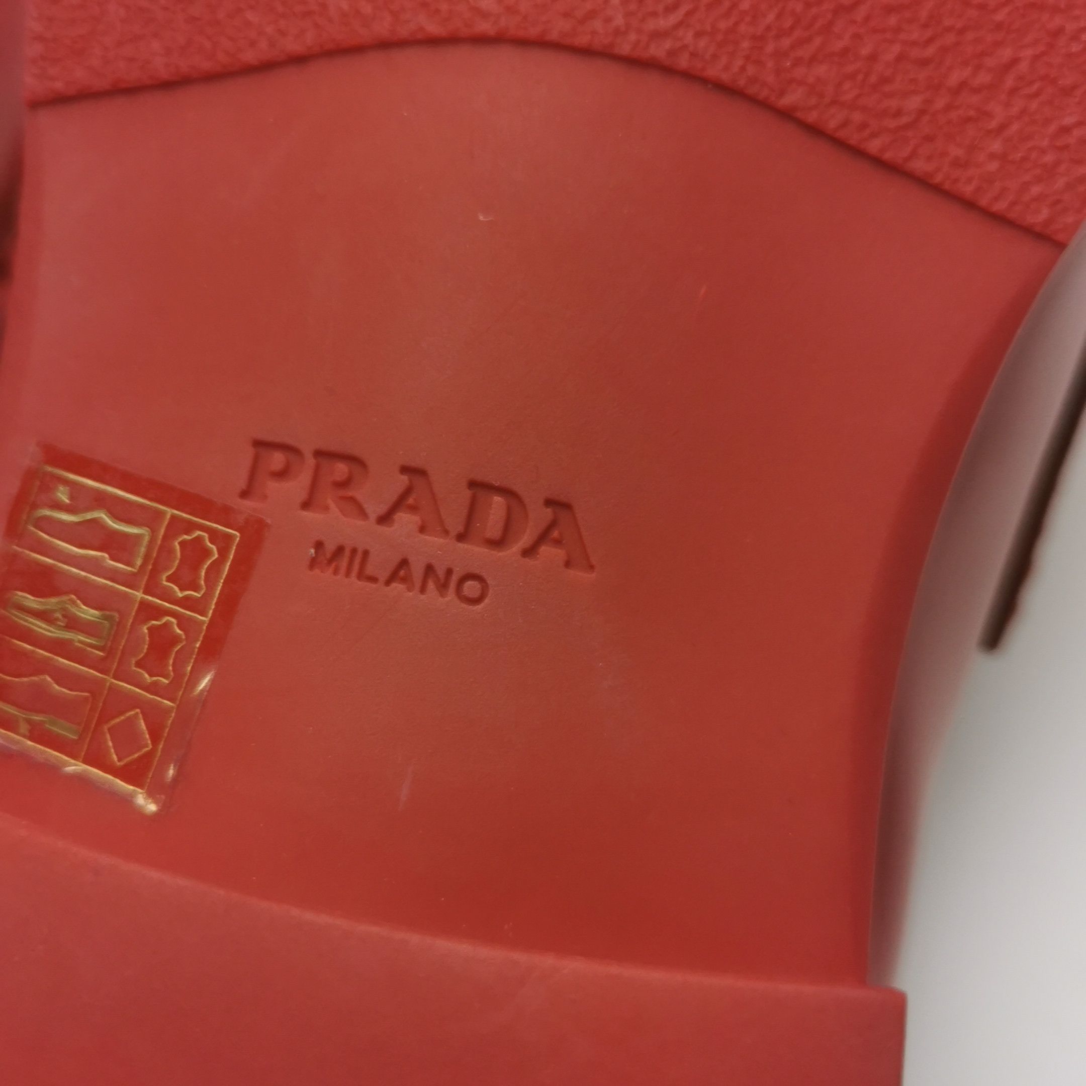 Prada Prada Red Triangle Logo Leather Loafers Size US 6.5 Size US 6 / EU 39 - 10 Thumbnail