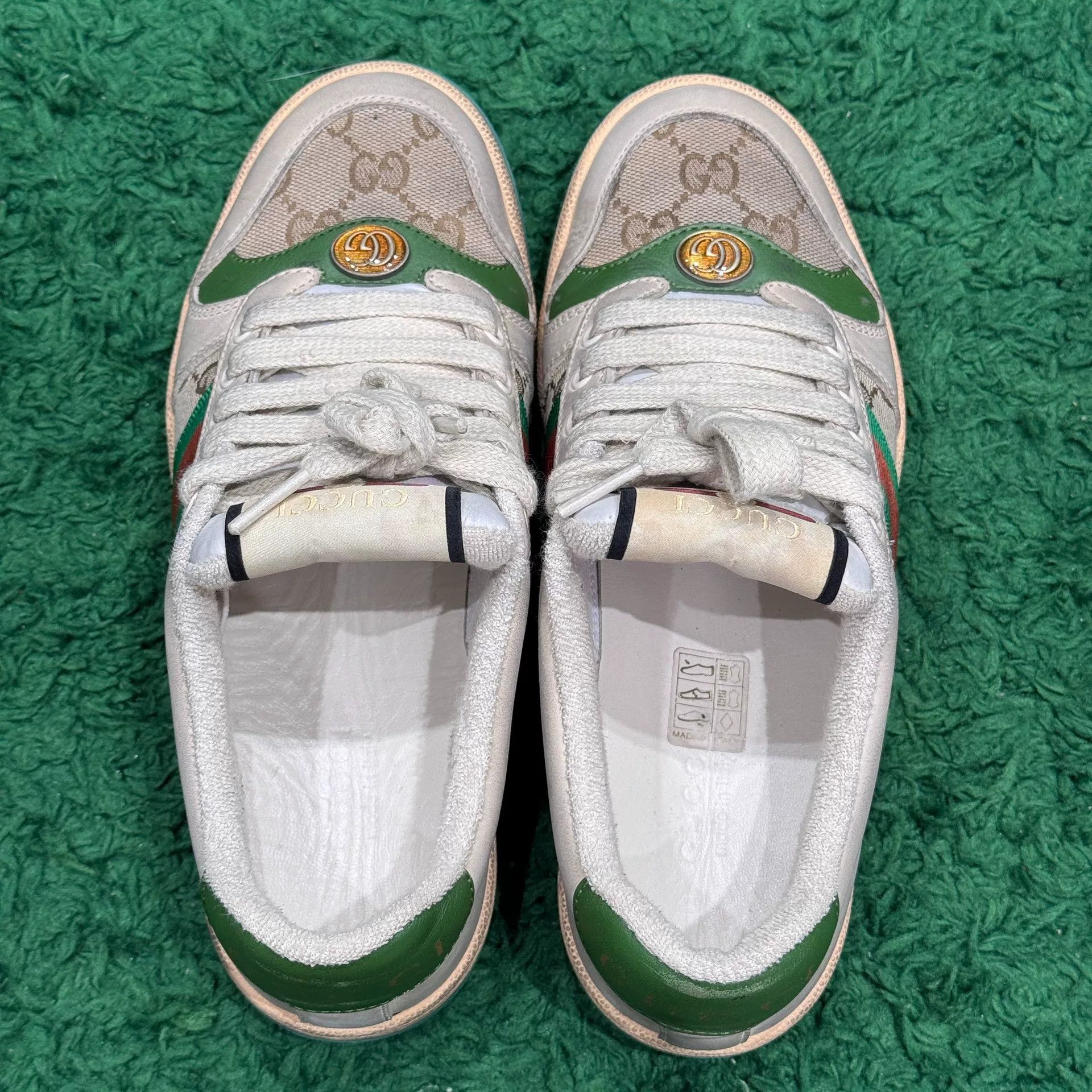 Gucci Gucci Distressed White Lowtop Sneakers us_5-5 Women Size US 5.5 / IT 35.5 - 4 Thumbnail