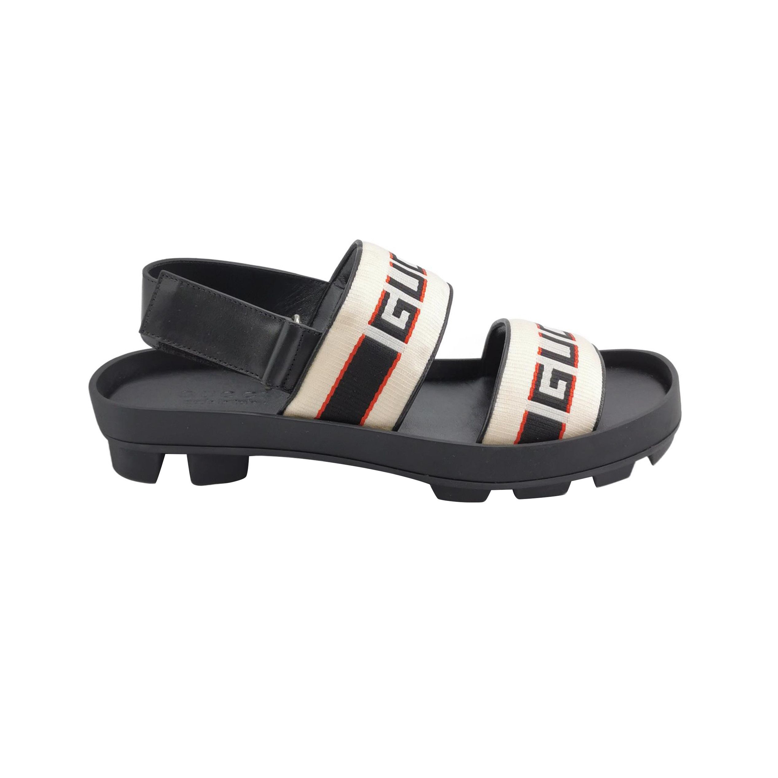 Gucci Gucci Logo Strap Leather Nylon Sandals Size 42 Size US 9 / EU 42 - 2 Thumbnail