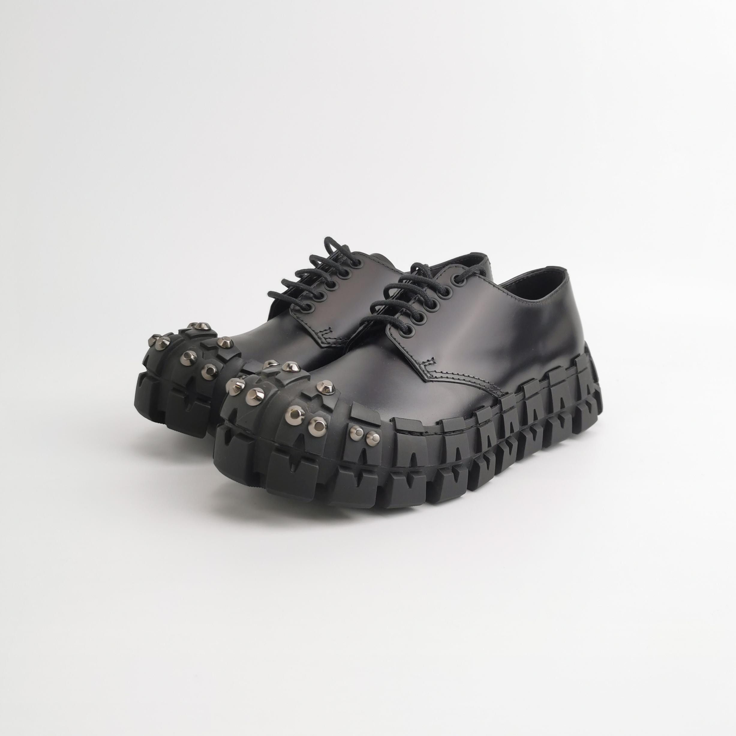 Prada Prada Studded Lug Sole Derby Shoes EU 39.5 Size US 6 / EU 39 - 3 Thumbnail