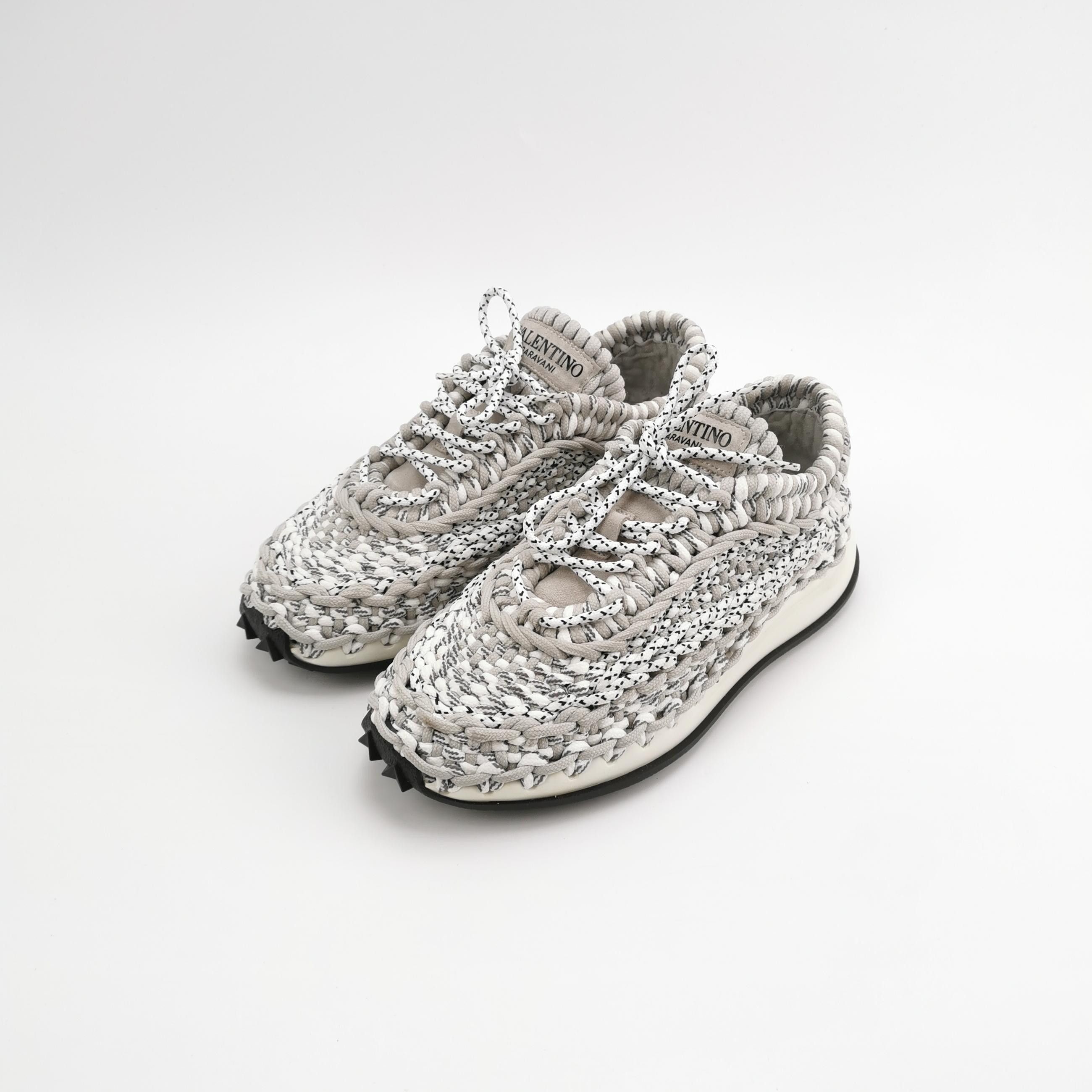 Valentino Valentino Woven Braided Low-Top Sneakers 39 Size US 6 / EU 39 - 3 Thumbnail