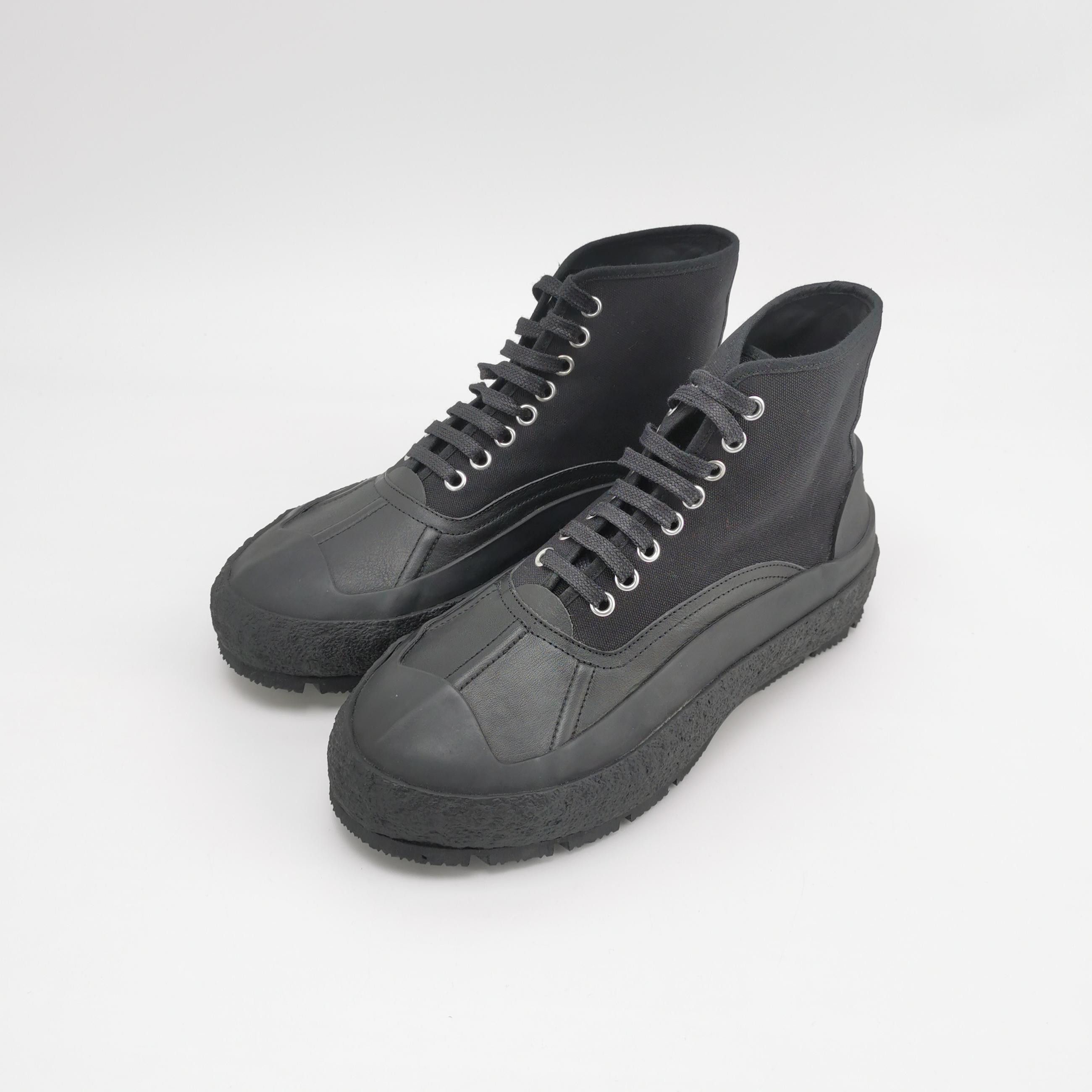 Jil Sander Jil Sander Leather Canvas Sneaker Boots Size 40 Size US 7 / EU 40 - 3 Thumbnail