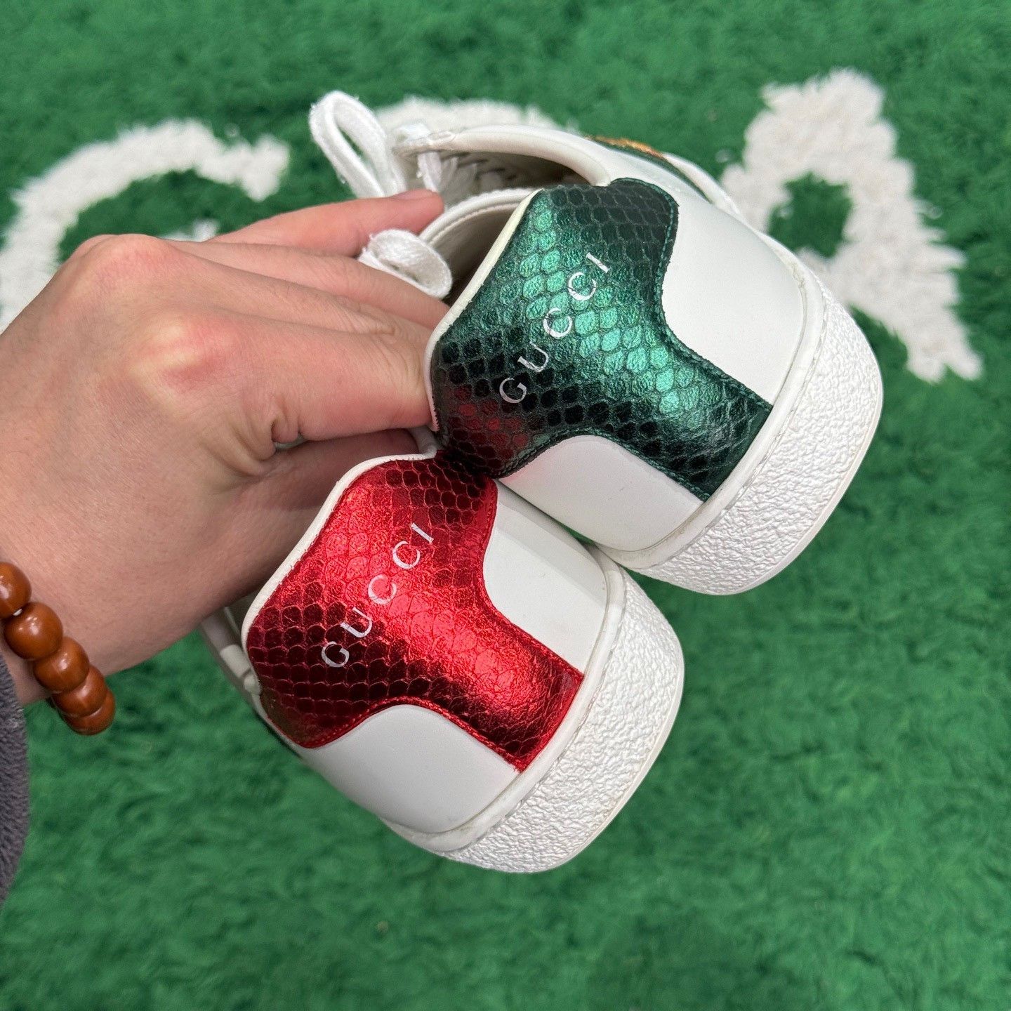 Gucci Gucci White Lowtop Sneakers us_5 Women Size US 5 / IT 35 - 7 Thumbnail