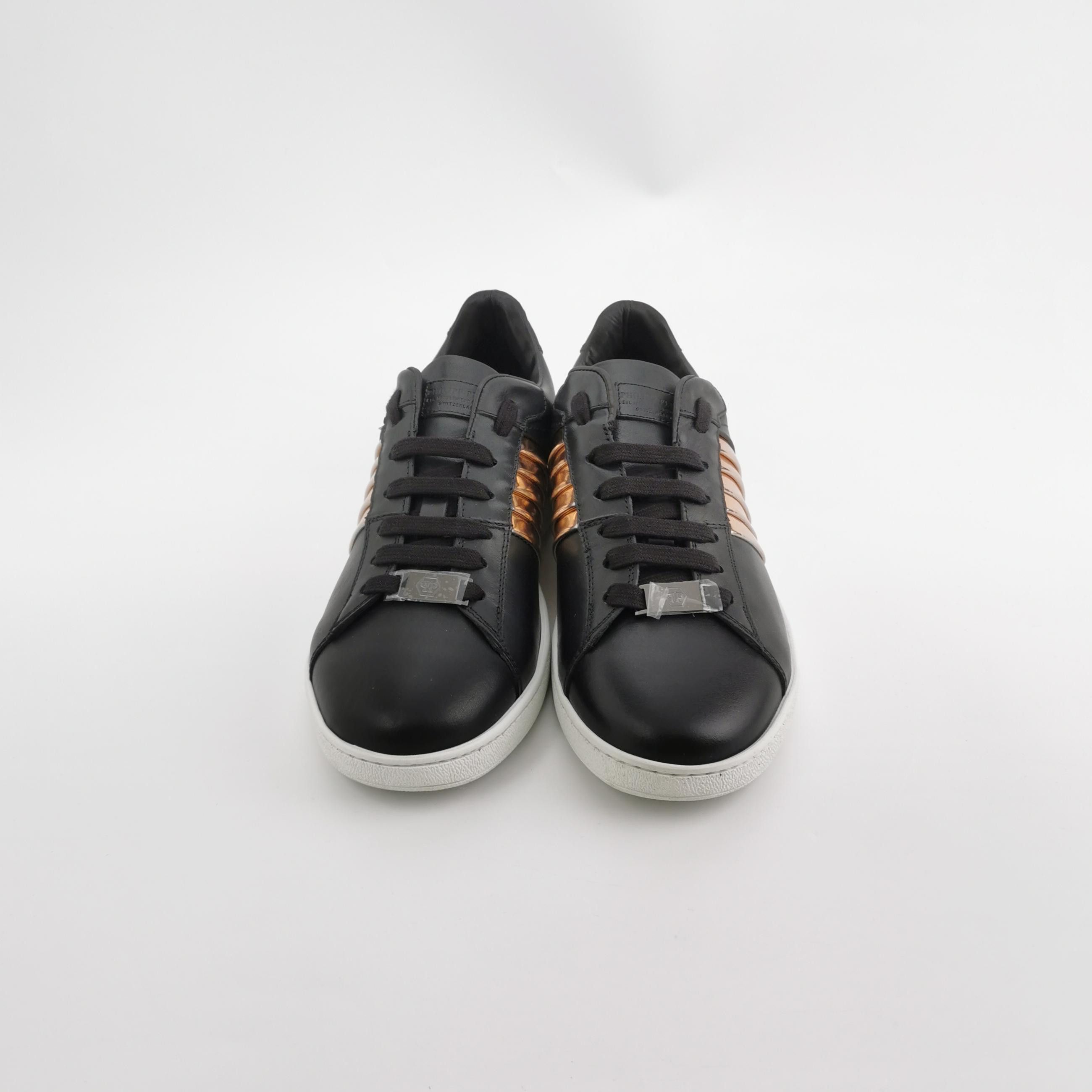 Philipp Plein Philipp Plein Metallic Bar Leather Sneakers 41 Size US 8 / EU 41 - 4 Thumbnail