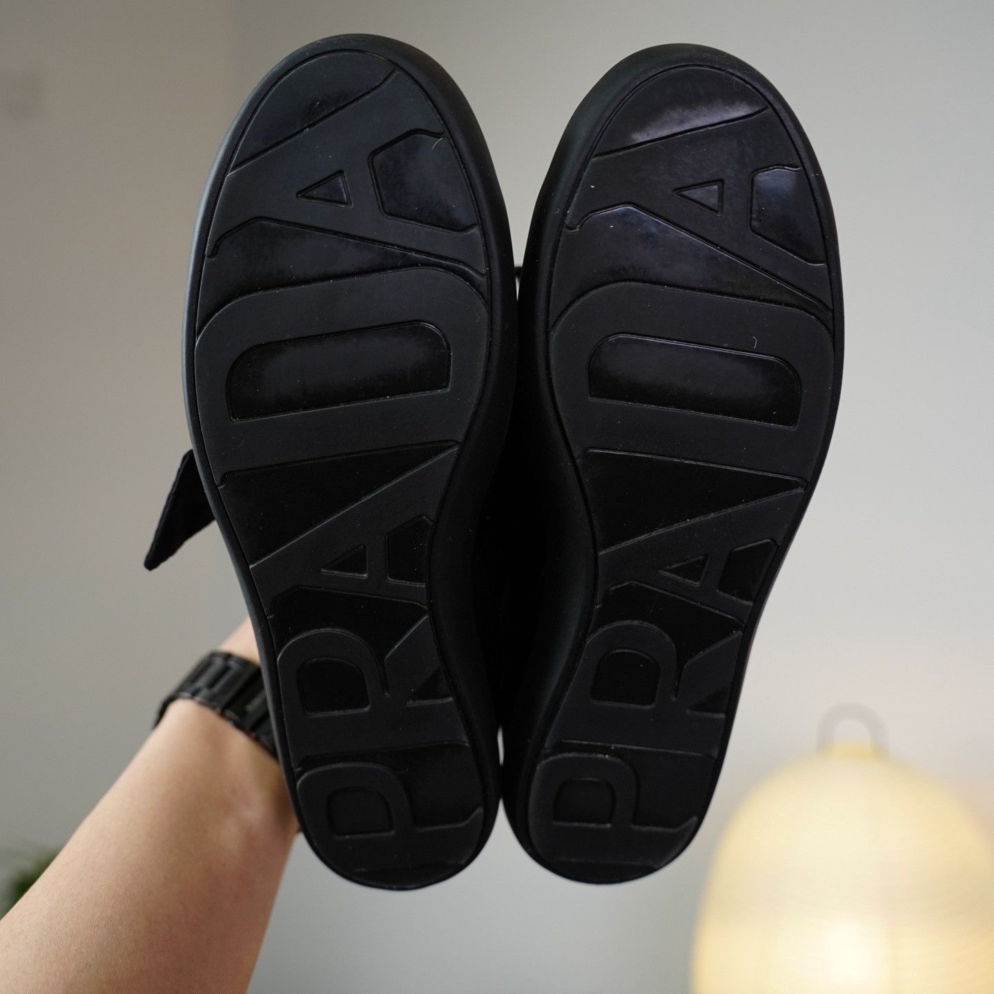 Prada Prada Casual Black Lowtop Sneakers us_5 Women Size US 5 / IT 35 - 9 Thumbnail