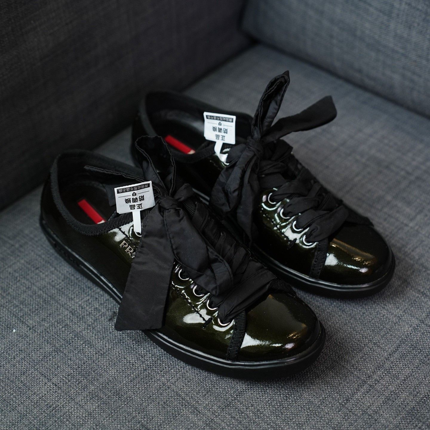 Prada Prada Casual Black Lowtop Sneakers us_5 Women Size US 5 / IT 35 - 5 Thumbnail