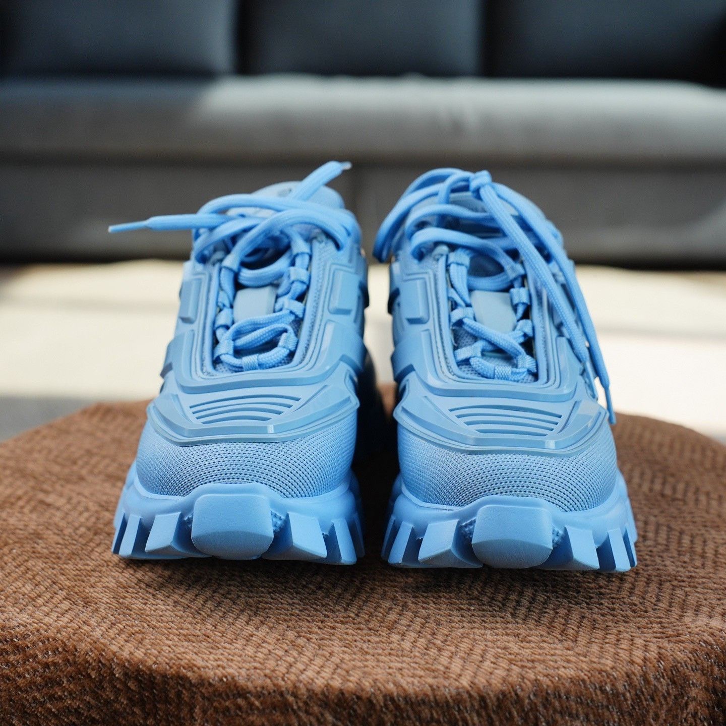 Prada Prada Blue Lowtop Sneakers us_7-5 Women Size US 7.5 / IT 37.5 - 3 Thumbnail