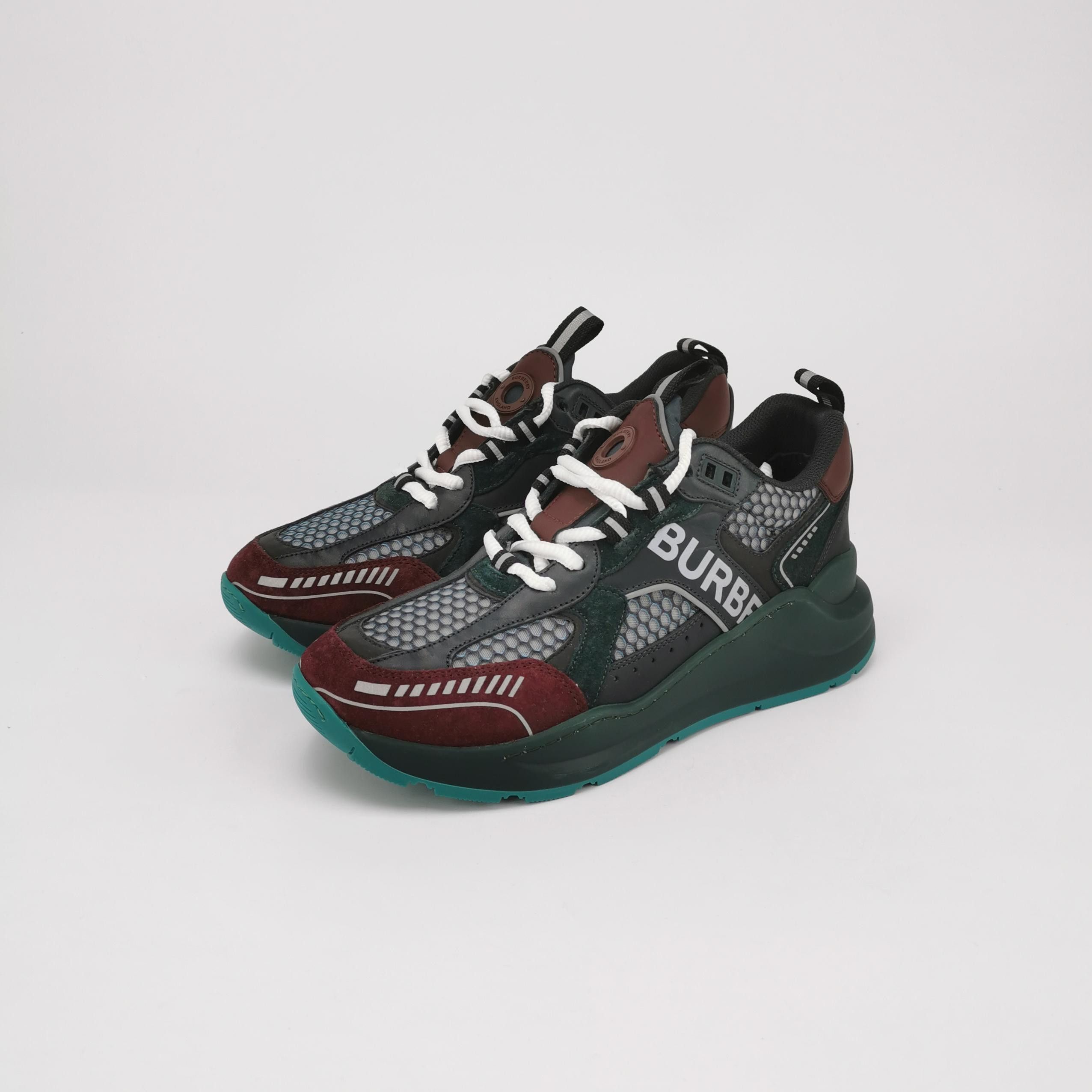 Burberry Burberry Paneled Leather and Mesh Sneakers 40 Size US 7 / EU 40 - 3 Thumbnail