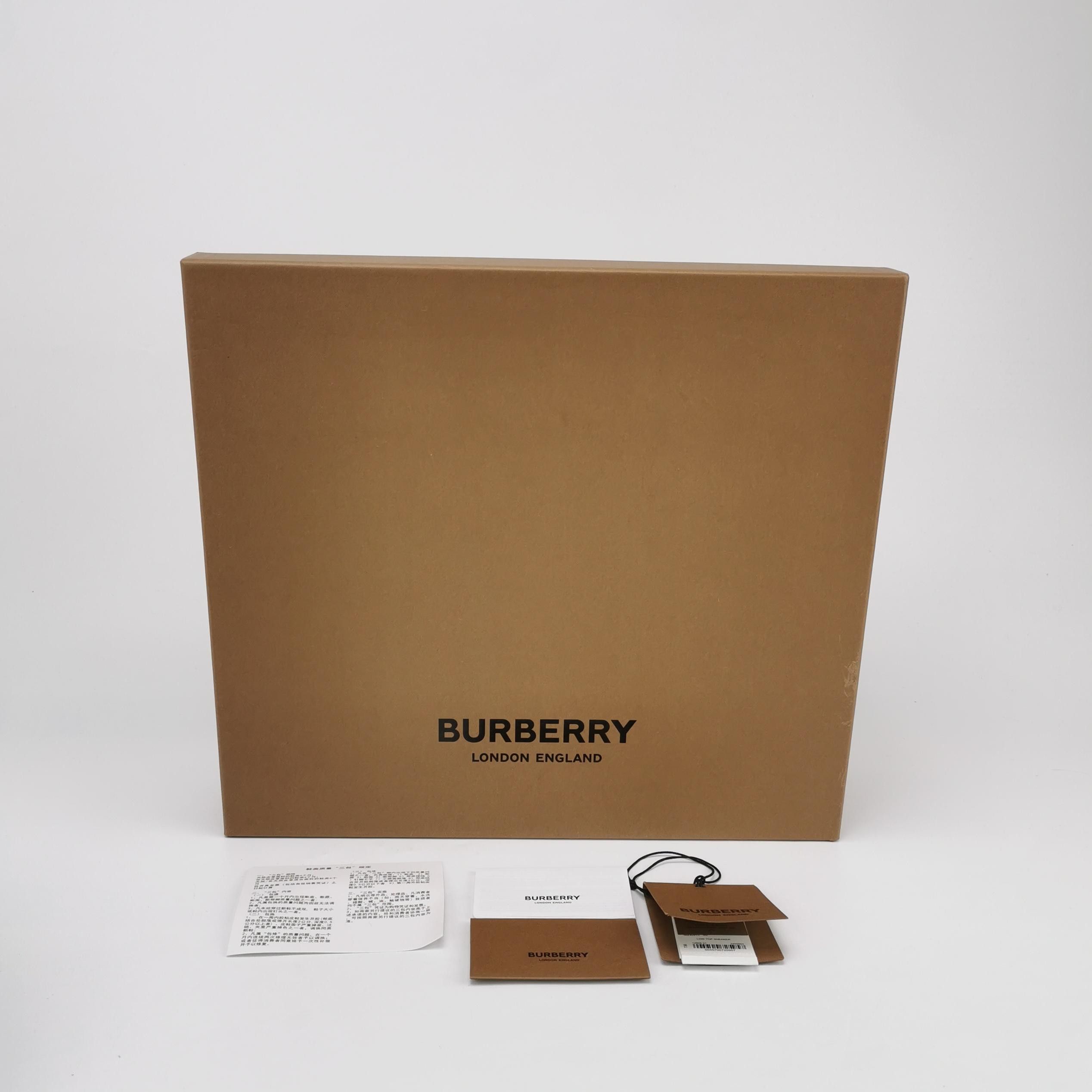 Burberry Burberry Paneled Leather and Mesh Sneakers 40 Size US 7 / EU 40 - 7 Thumbnail