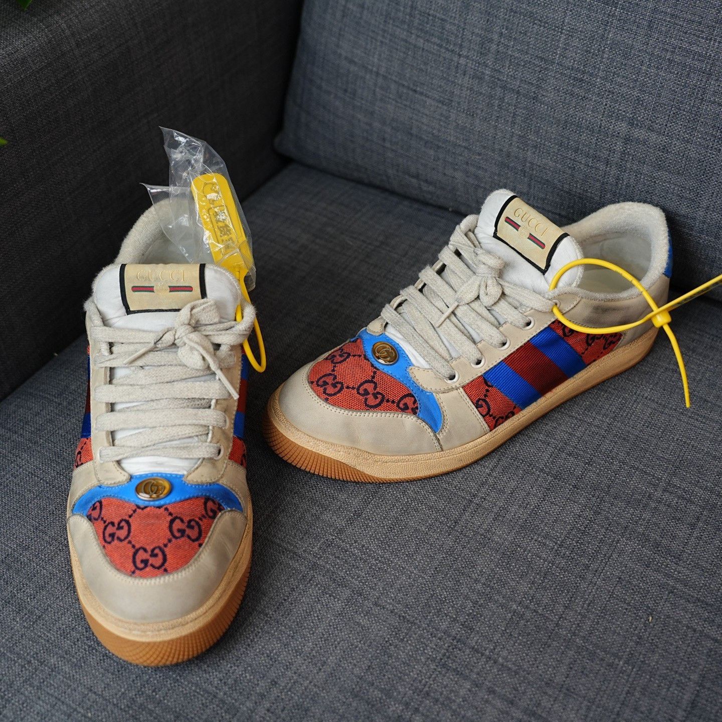 Gucci Gucci Blue Lowtop Sneakers 10.5 Men Size US 10.5 / EU 43-44 - 3 Thumbnail