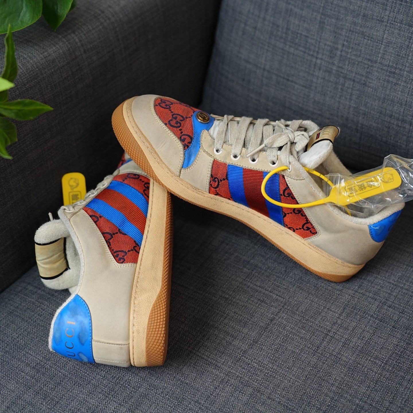 Gucci Gucci Blue Lowtop Sneakers 10.5 Men Size US 10.5 / EU 43-44 - 7 Thumbnail