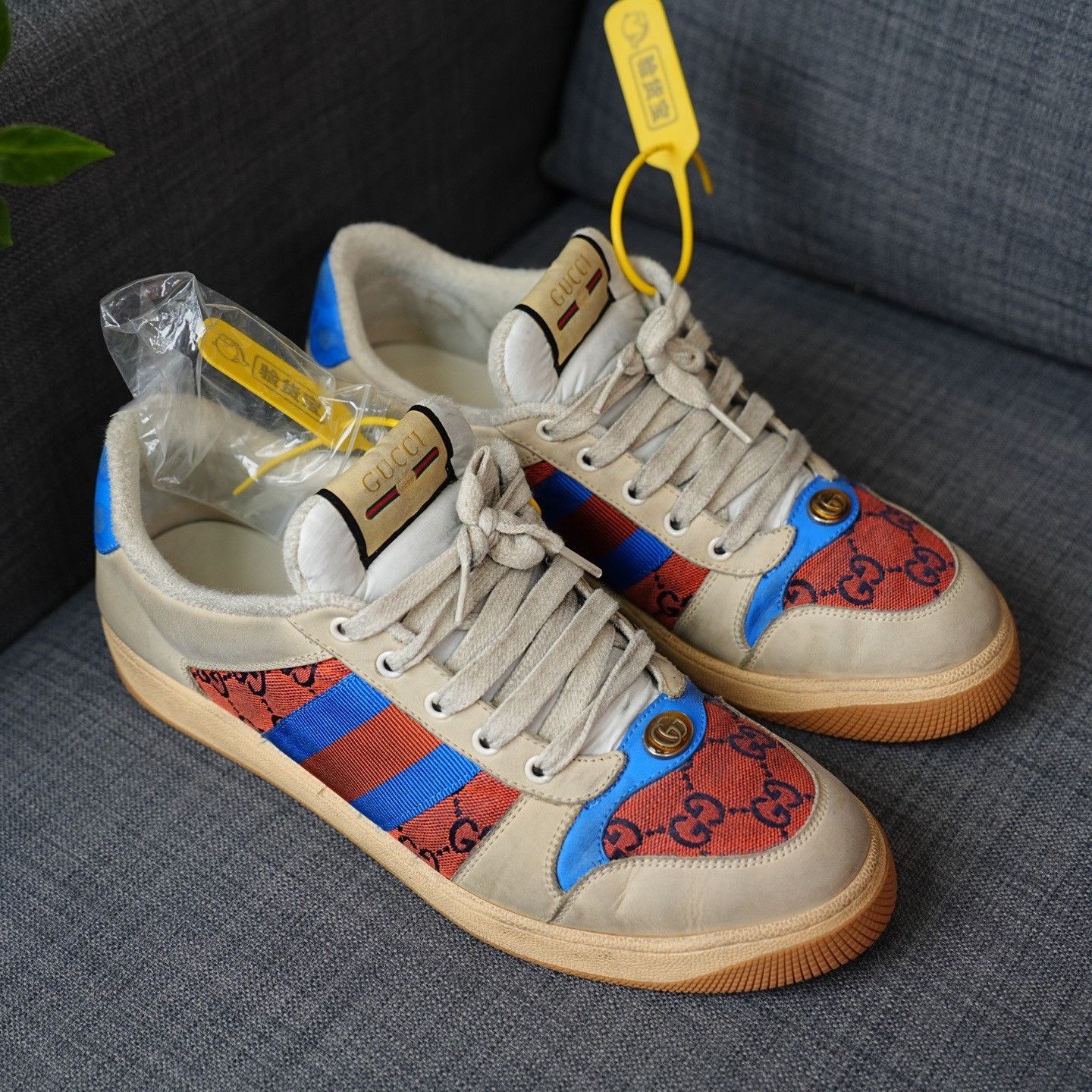 Gucci Gucci Blue Lowtop Sneakers 10.5 Men Size US 10.5 / EU 43-44 - 4 Thumbnail