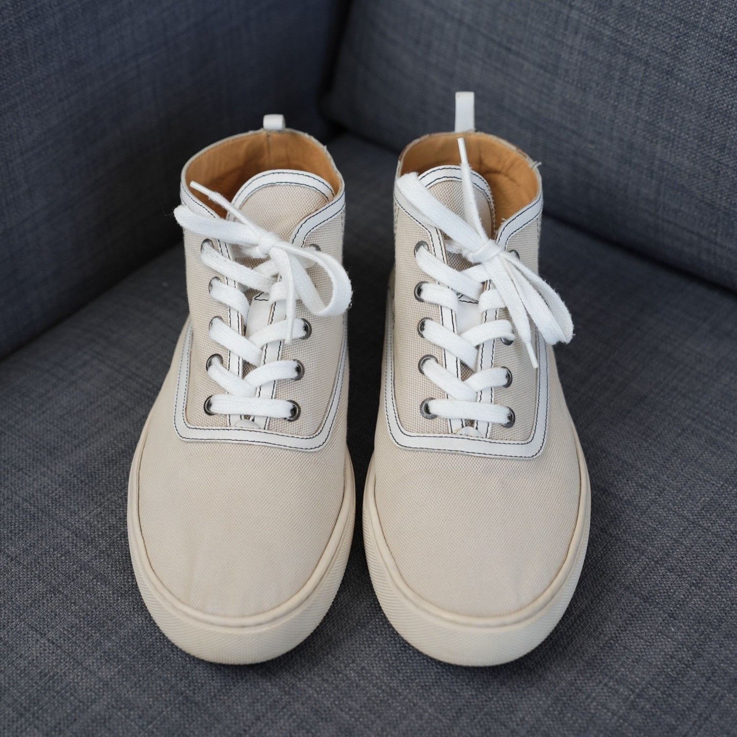 Hermes Hermes Leather Hitop Sneakers 9 Men Size US 9 / EU 42 - 4 Thumbnail